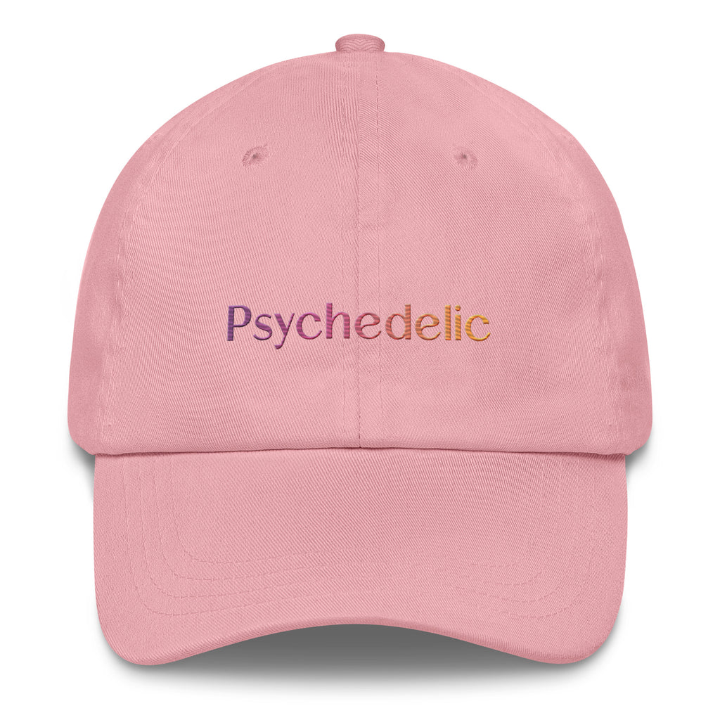 Psychedelic Embroidered Hat in pink