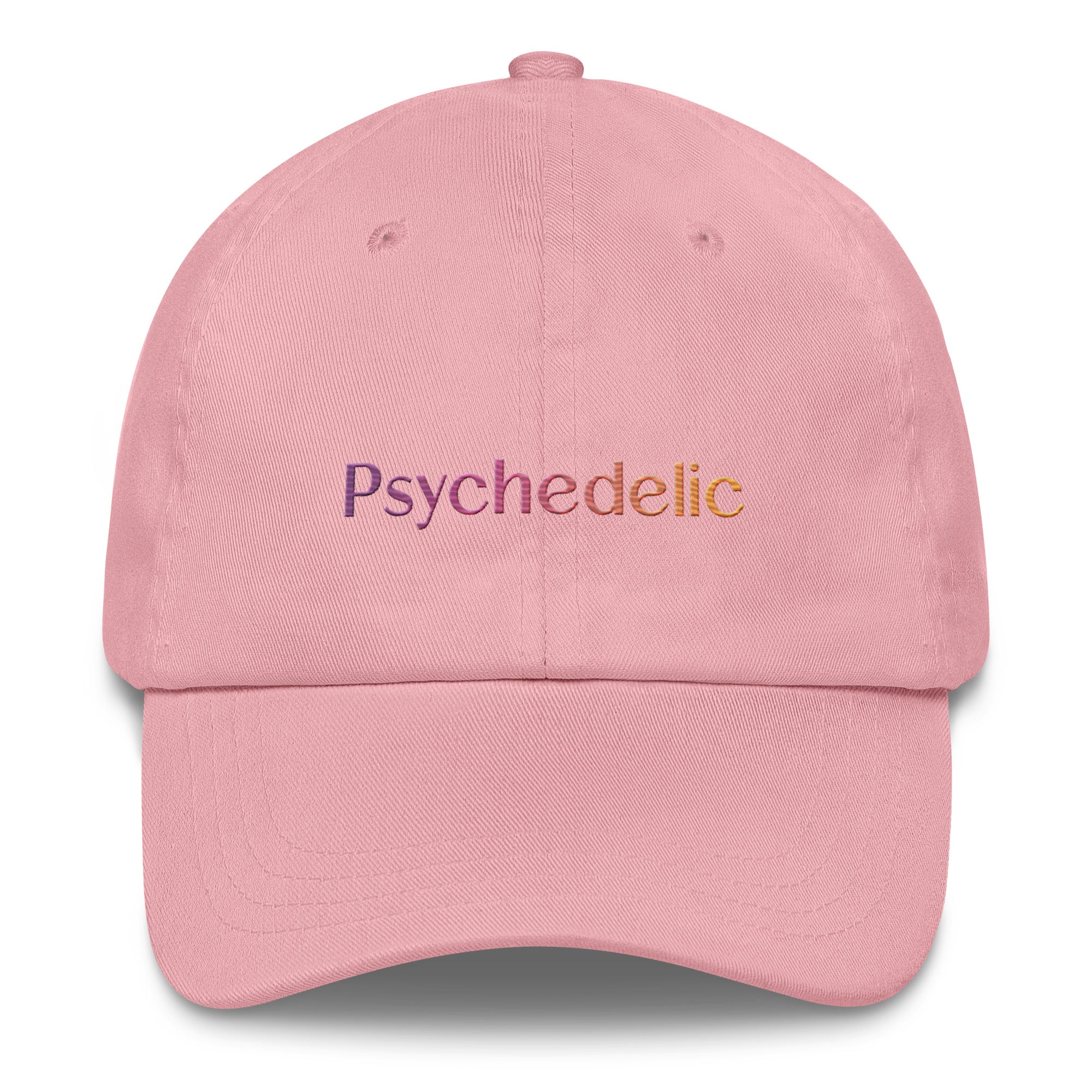 Psychedelic Embroidered Hat in pink