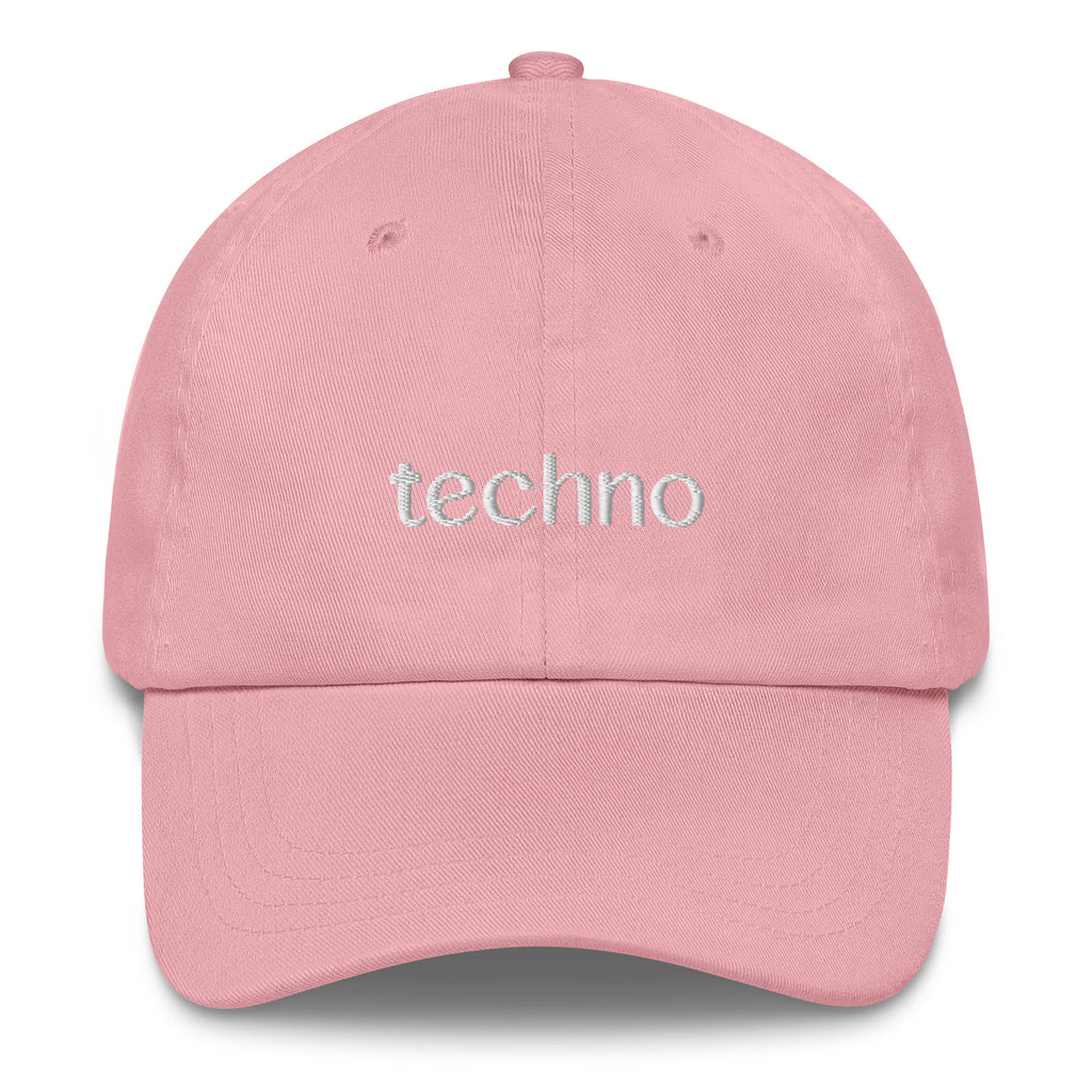 Techno Embroidered Hat in pink