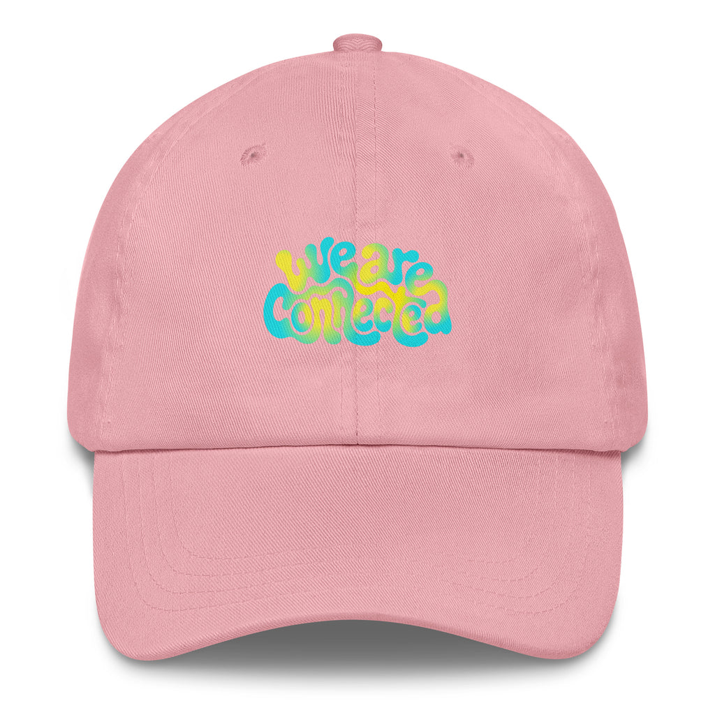 We Are Connected neon festival hat in pink