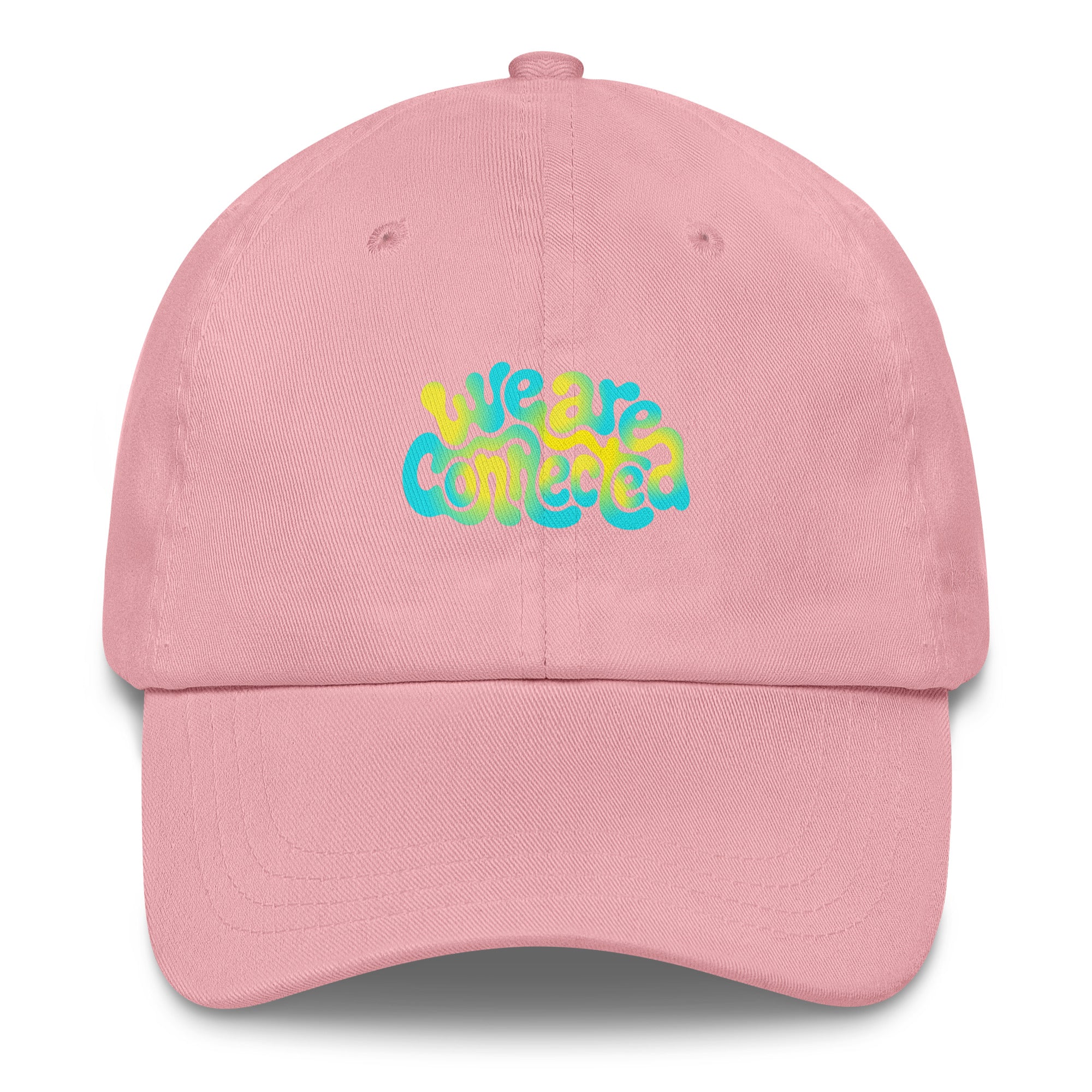We Are Connected neon festival hat in pink