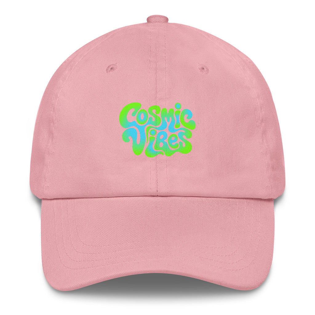 Psychedelic Cosmic Vibes festival hat in pink