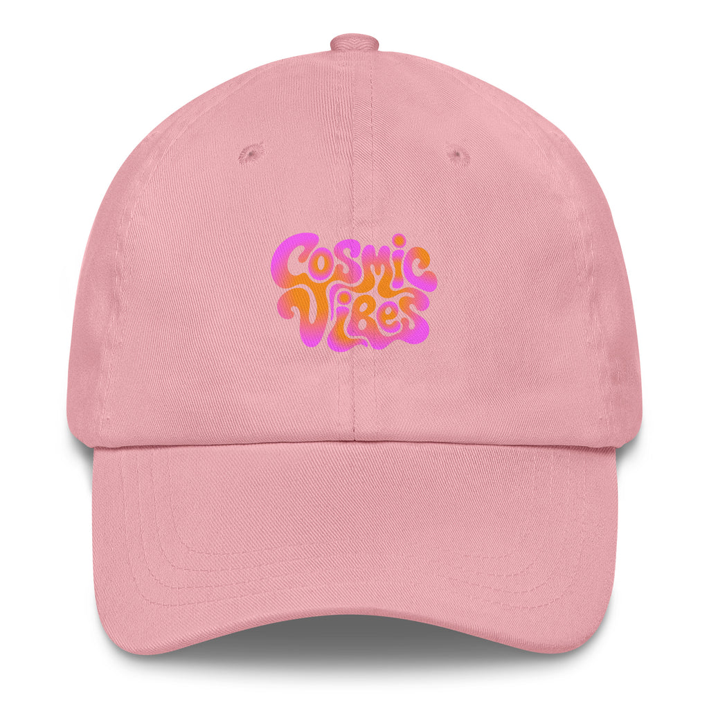 Psychedelic Cosmic Vibes festival hat in pink