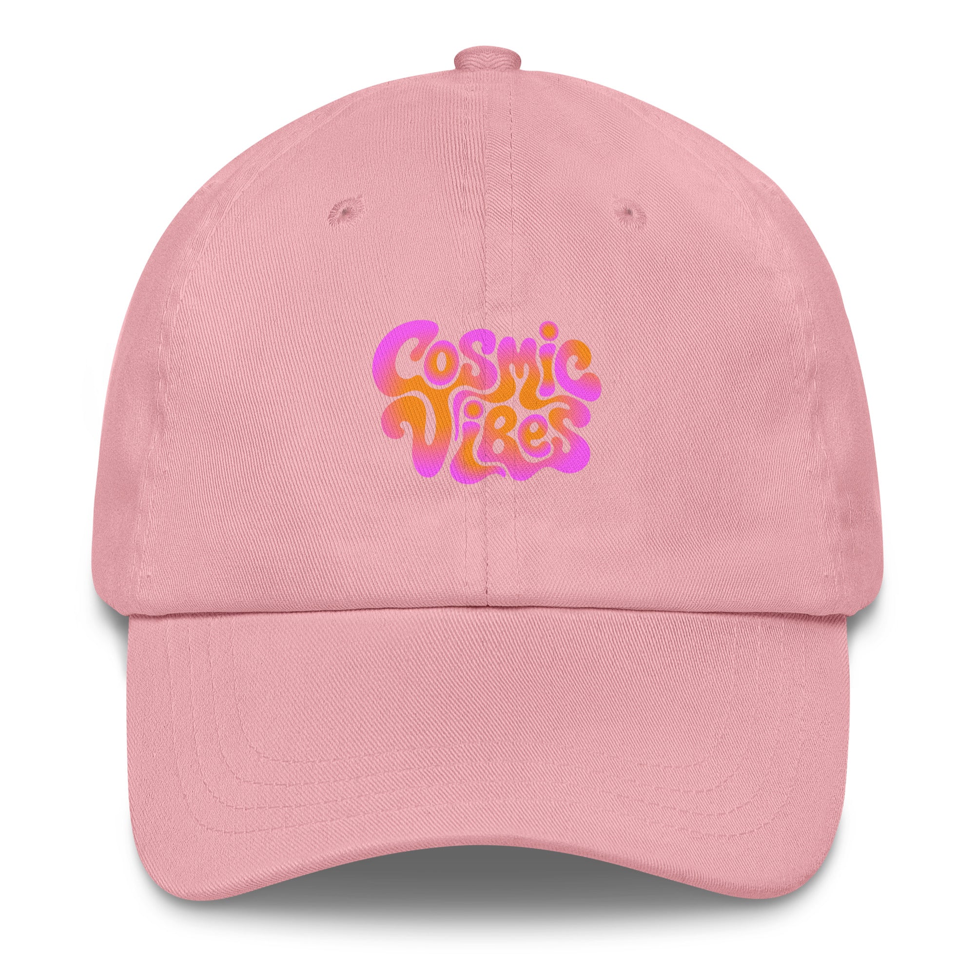 Psychedelic Cosmic Vibes festival hat in pink
