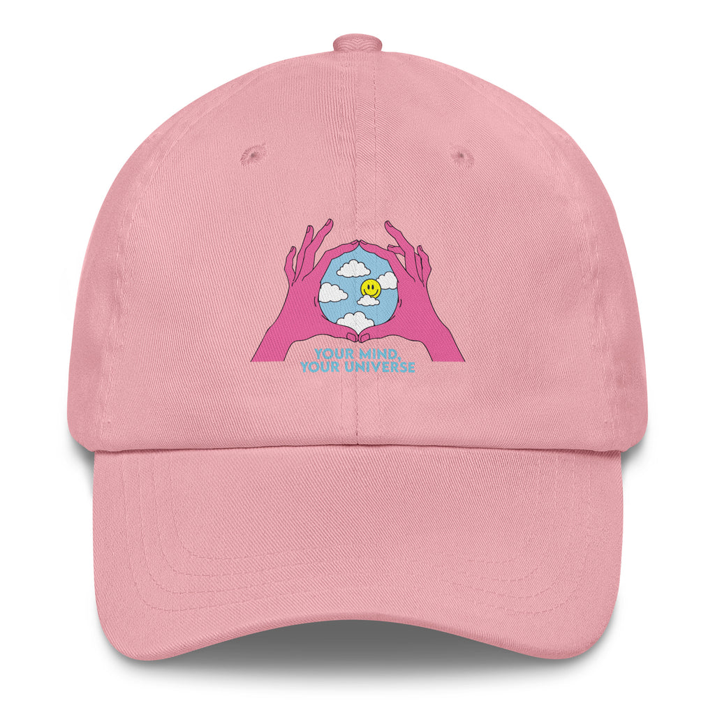 Your Mind Your Universe festival hat in pink