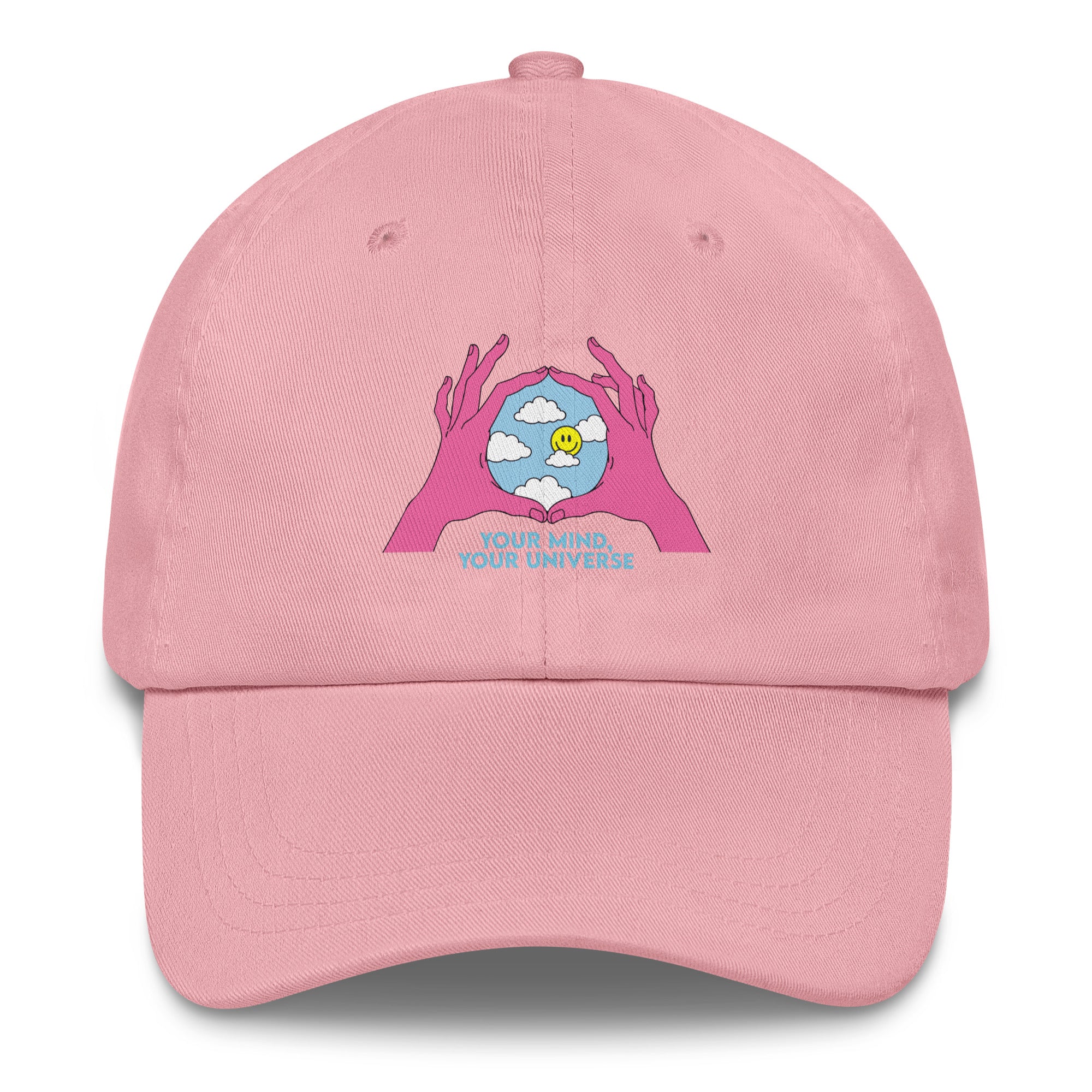 Your Mind Your Universe festival hat in pink
