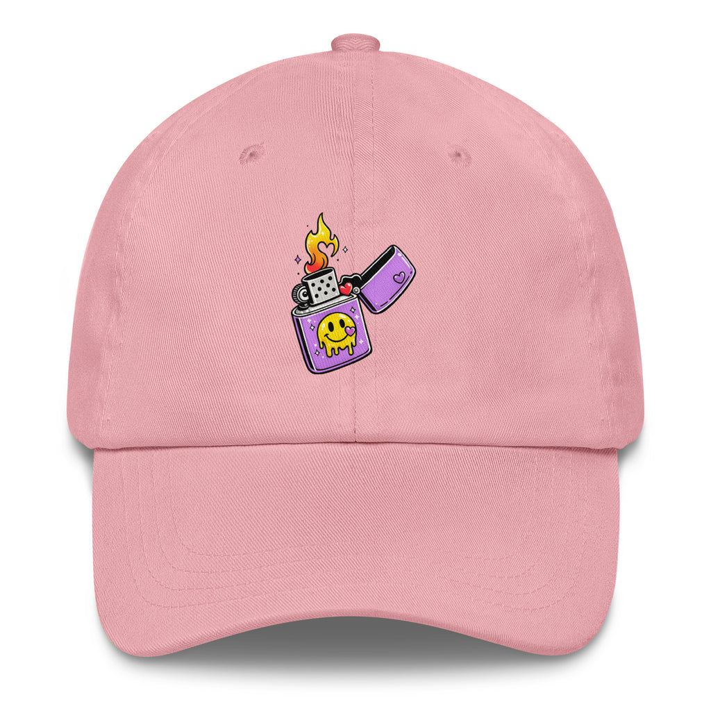 Lit Vibes psychedelic festival hat in pink