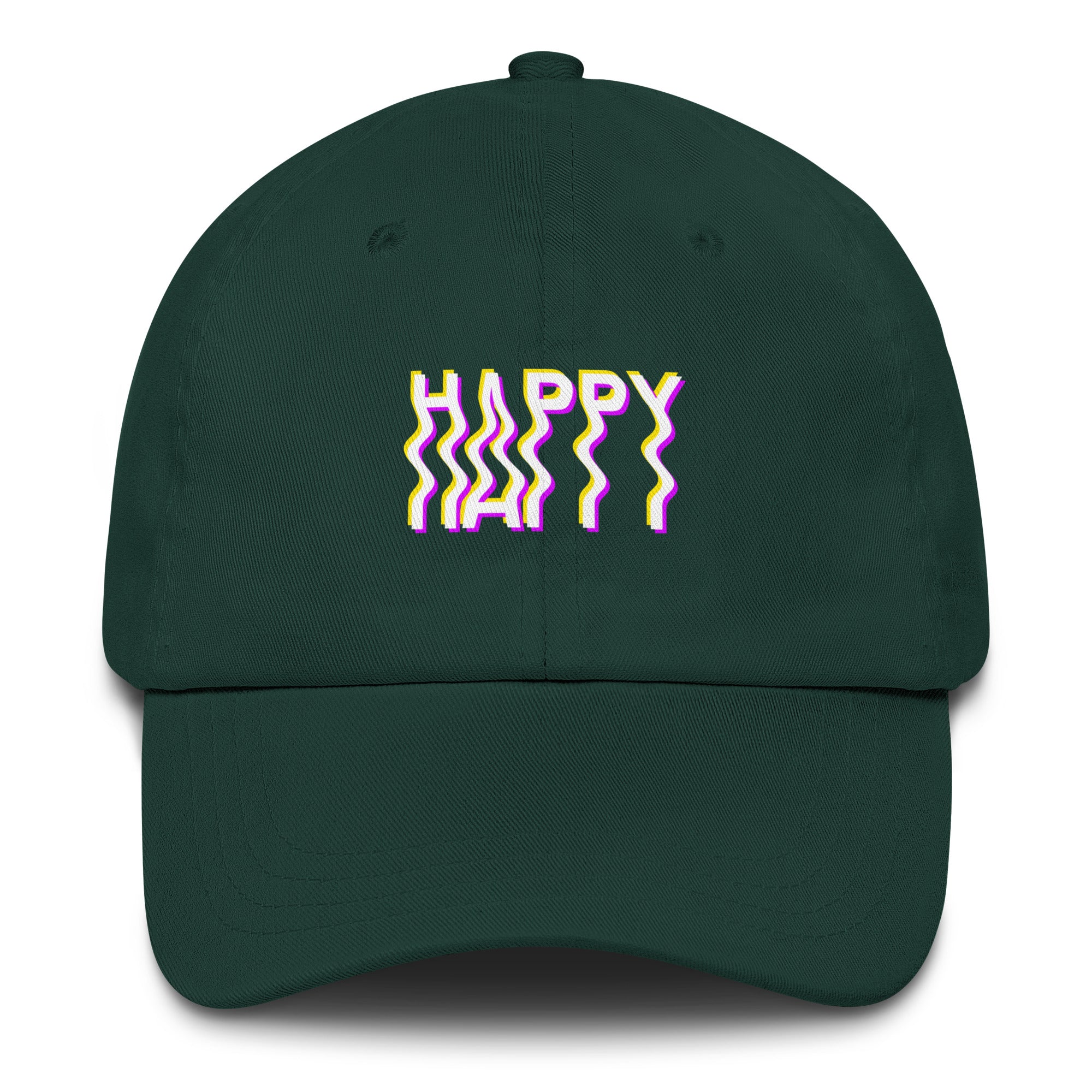 Happy Vibes Hat in Green