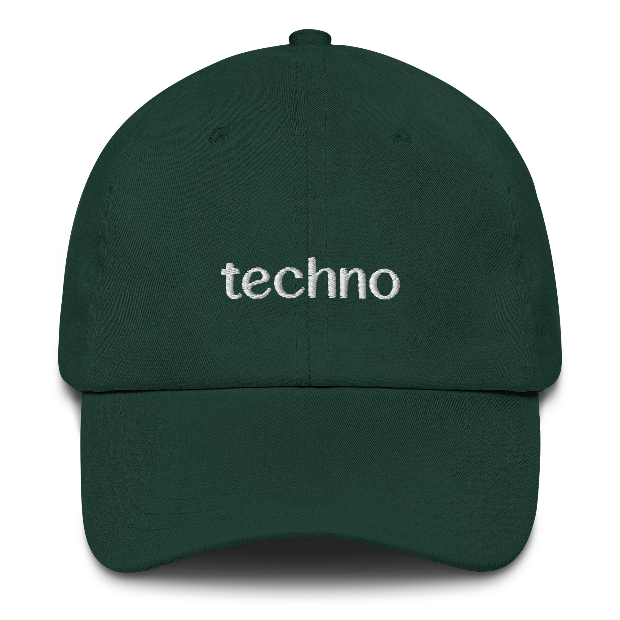 Techno Embroidered Hat in green