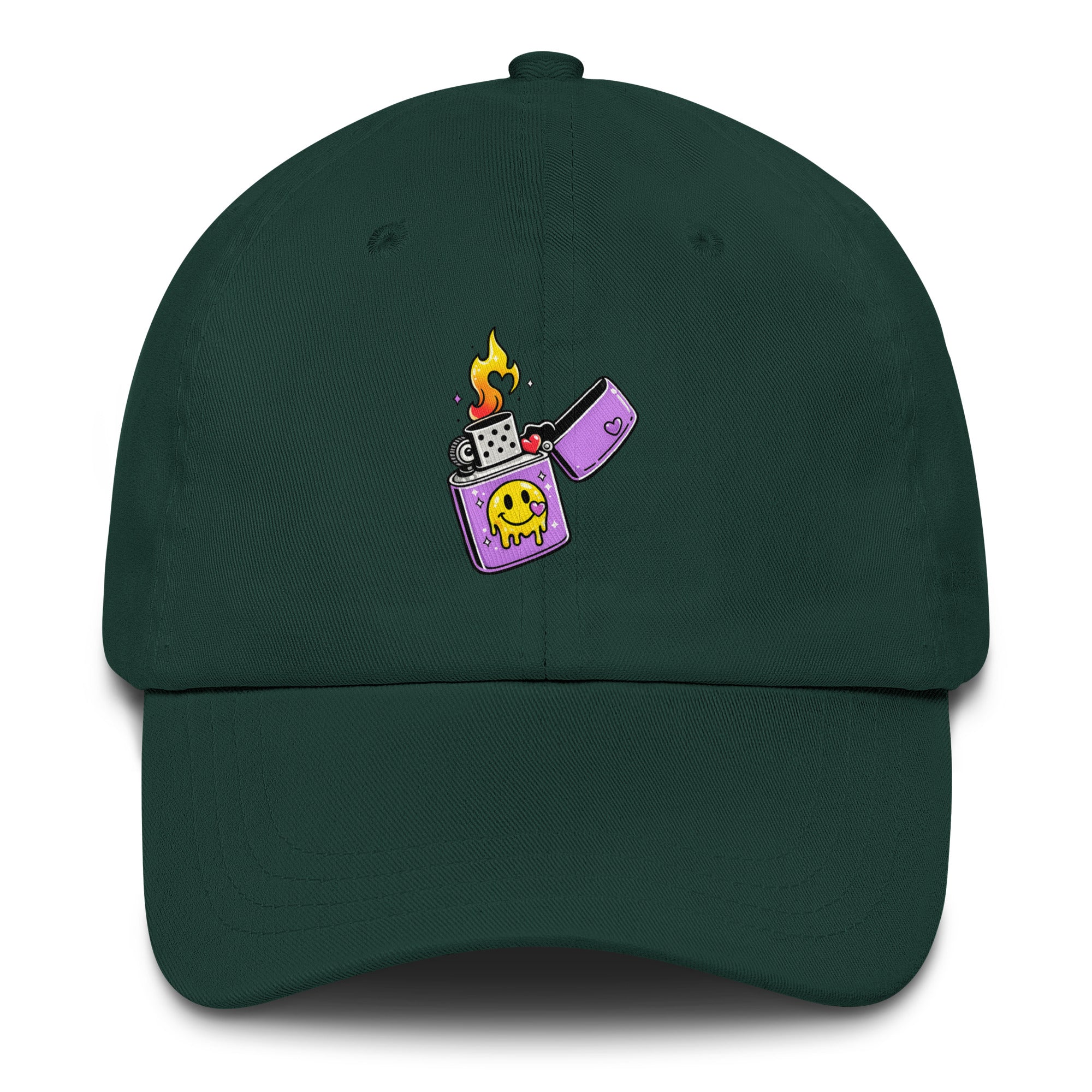 Lit Vibes psychedelic festival hat in green