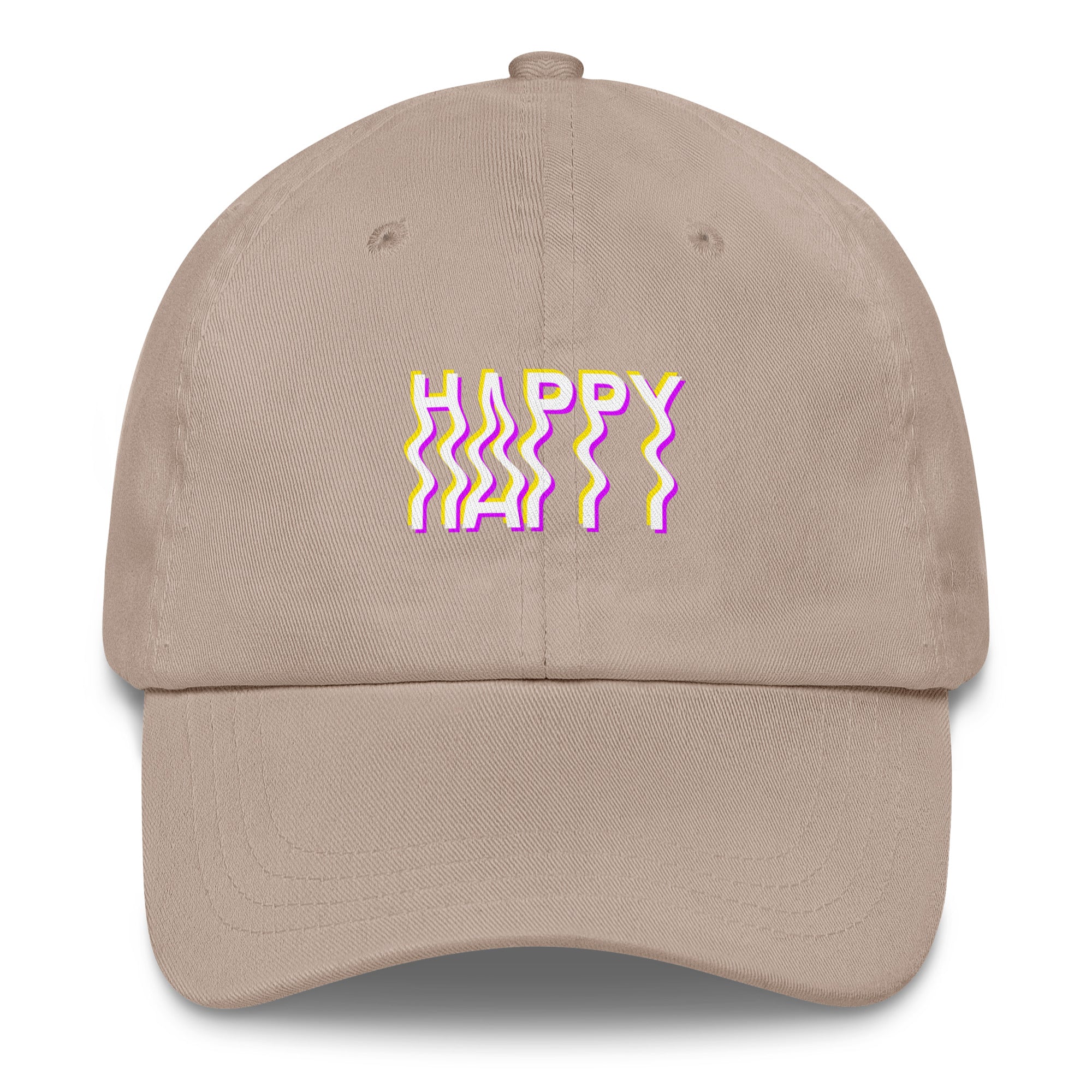 Happy Vibes Hat in Beige