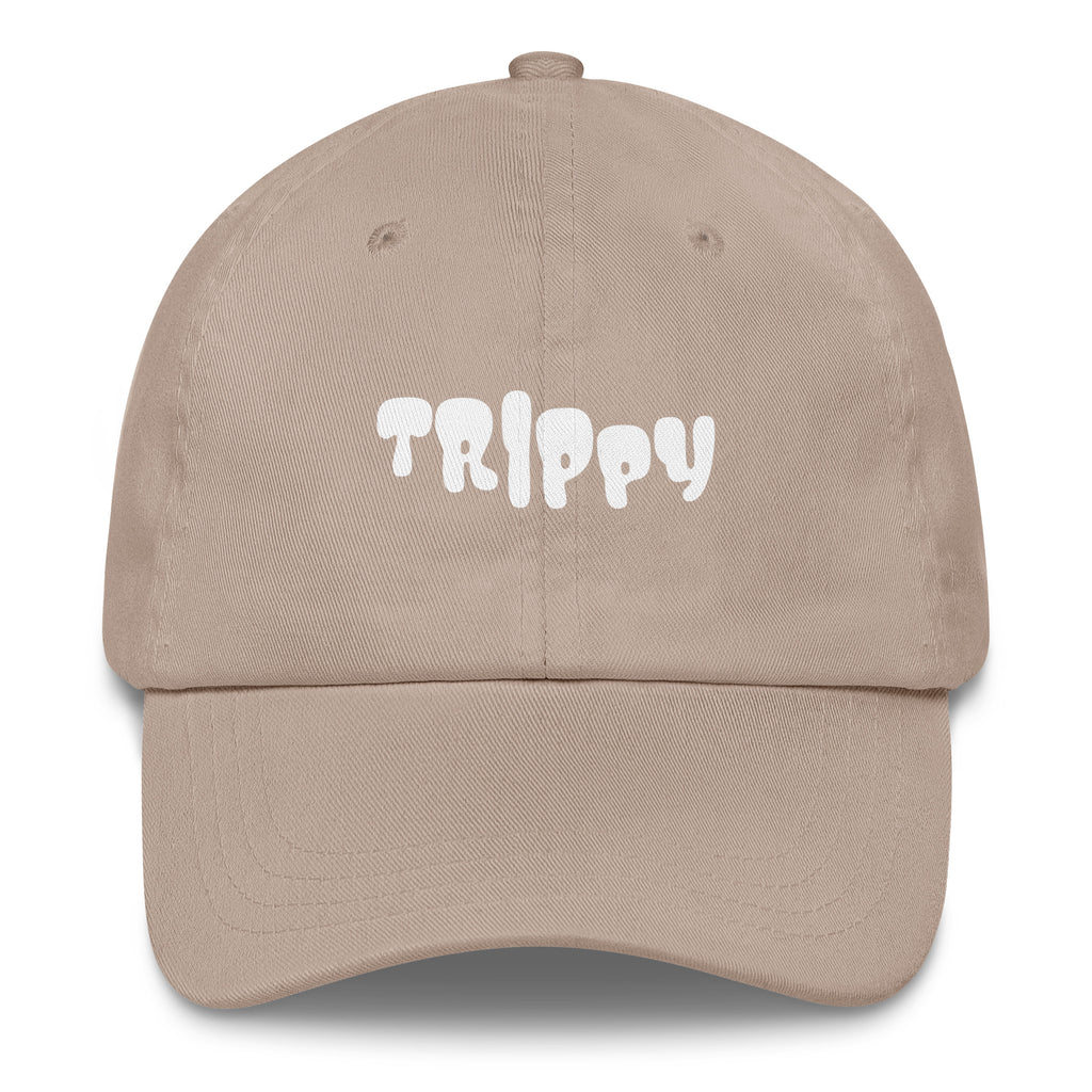 Trippy Vibes Hat in Beige