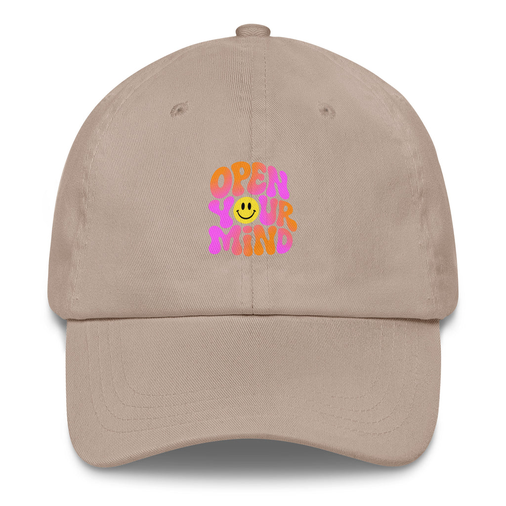 Open Your Mind Neon festival hat in beige