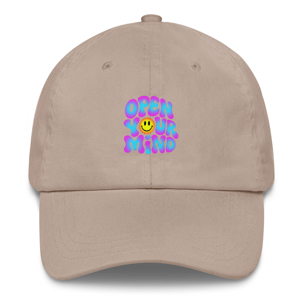 Open Your Mind Neon festival hat in beige