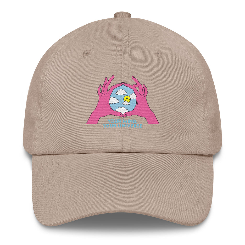 Your Mind Your Universe festival hat in stone color