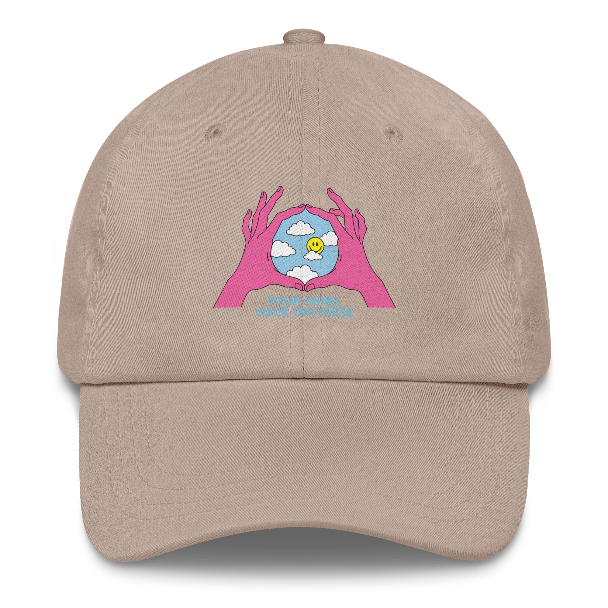 Your Mind Your Universe festival hat in stone color