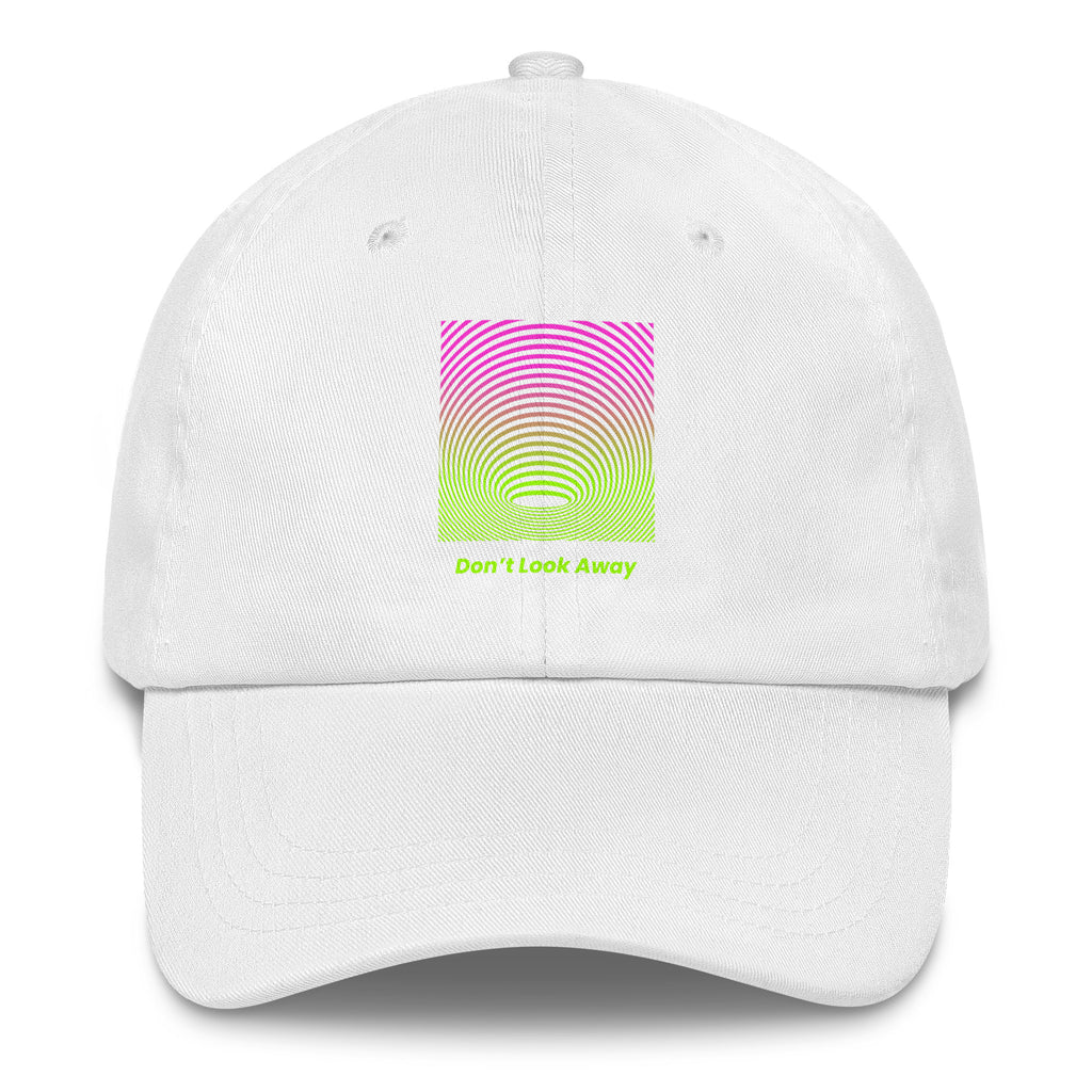 Don’t Look Away Trippy Hat in White