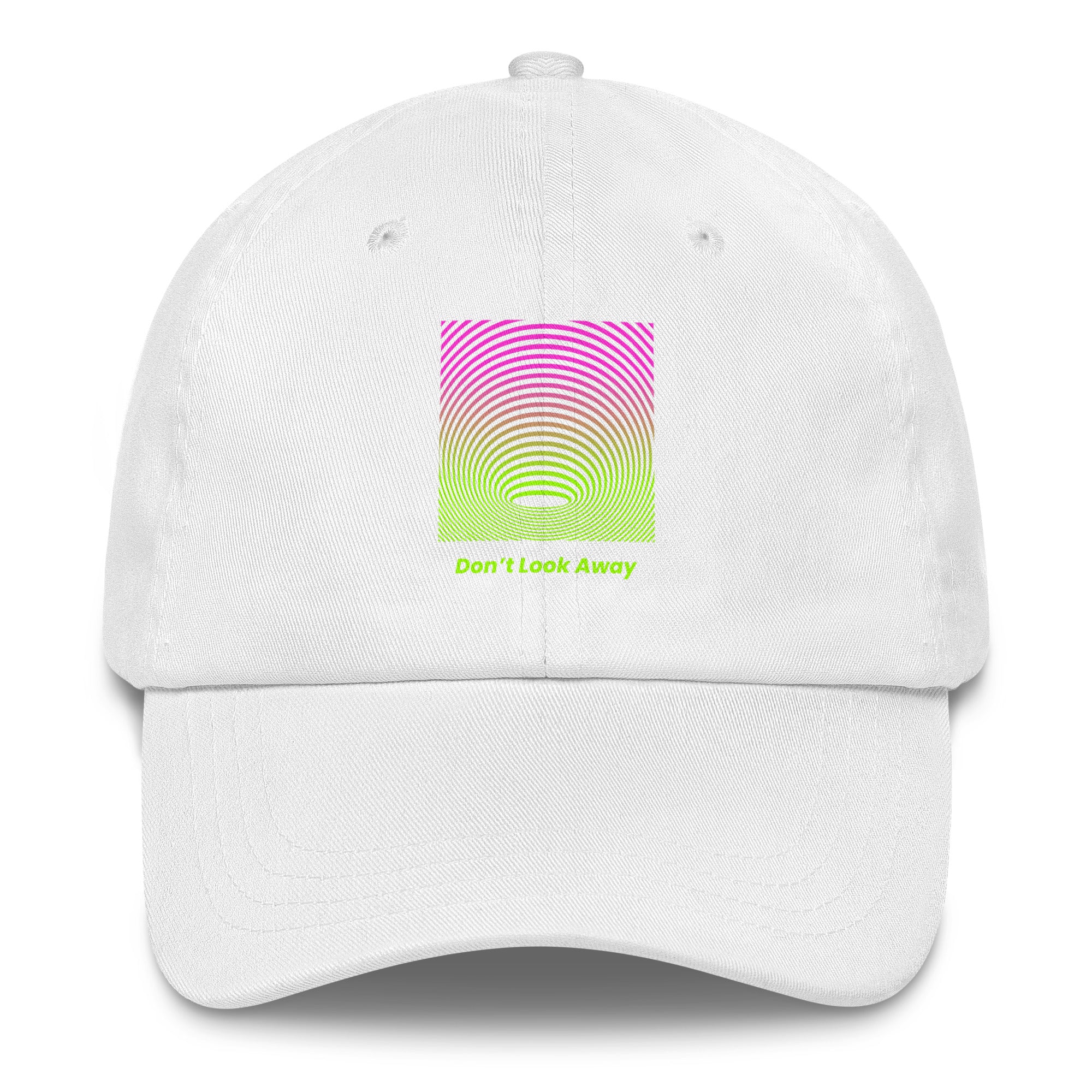Don’t Look Away Trippy Hat in White