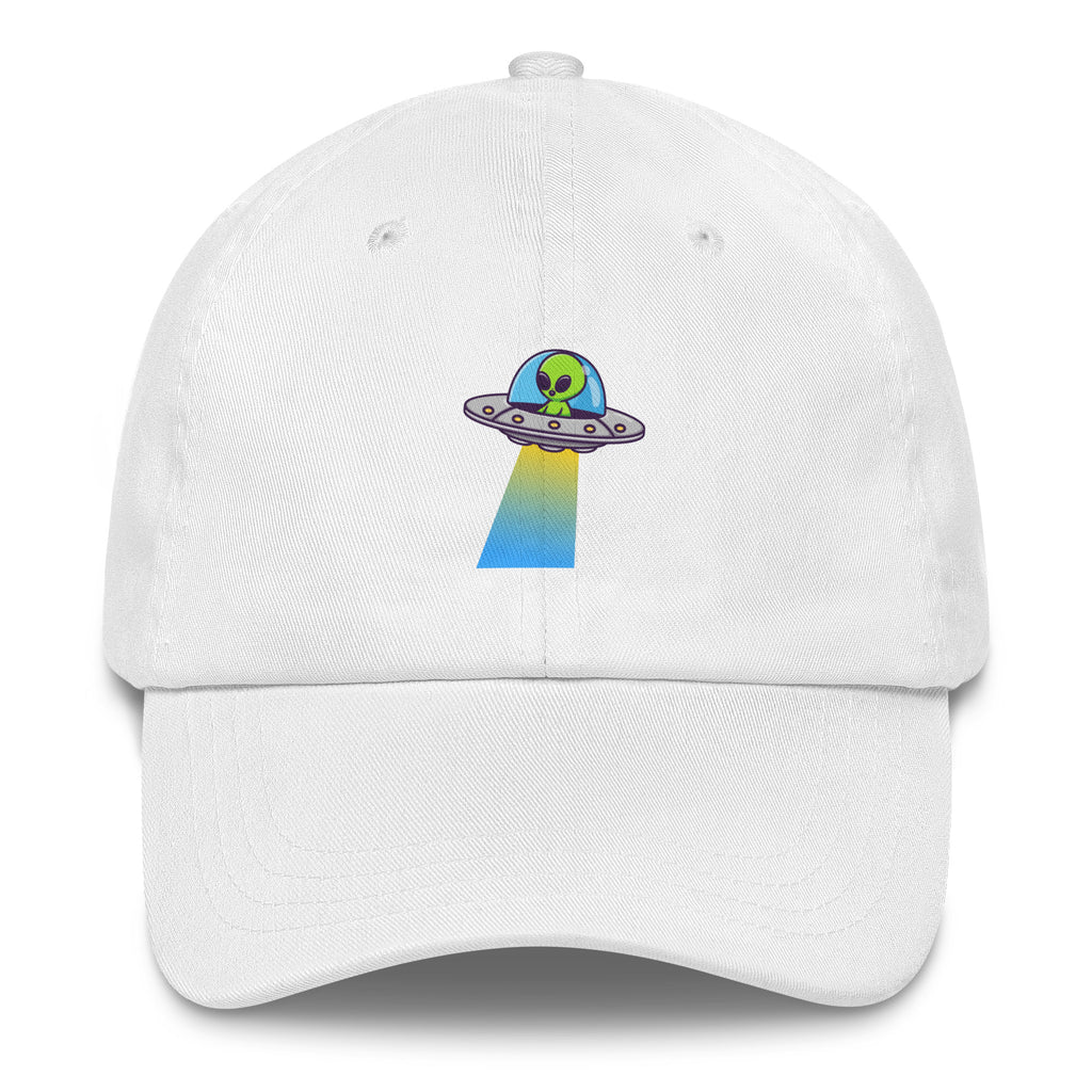UFO Alien Vibes Festival Hat in White