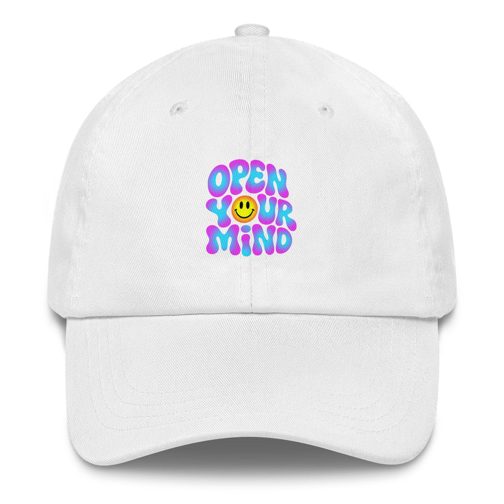 Open Your Mind Neon festival hat in white