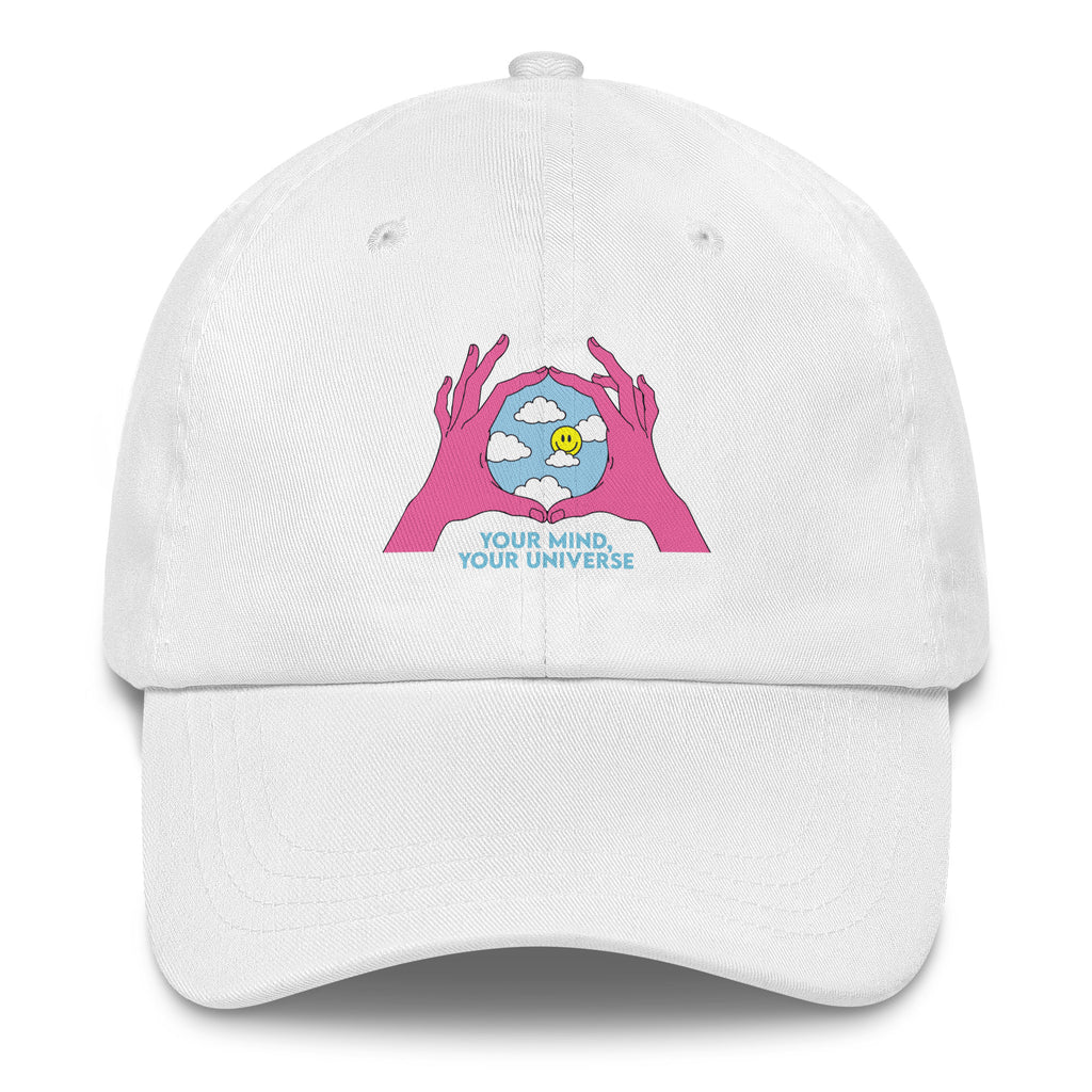 Your Mind Your Universe festival hat in white