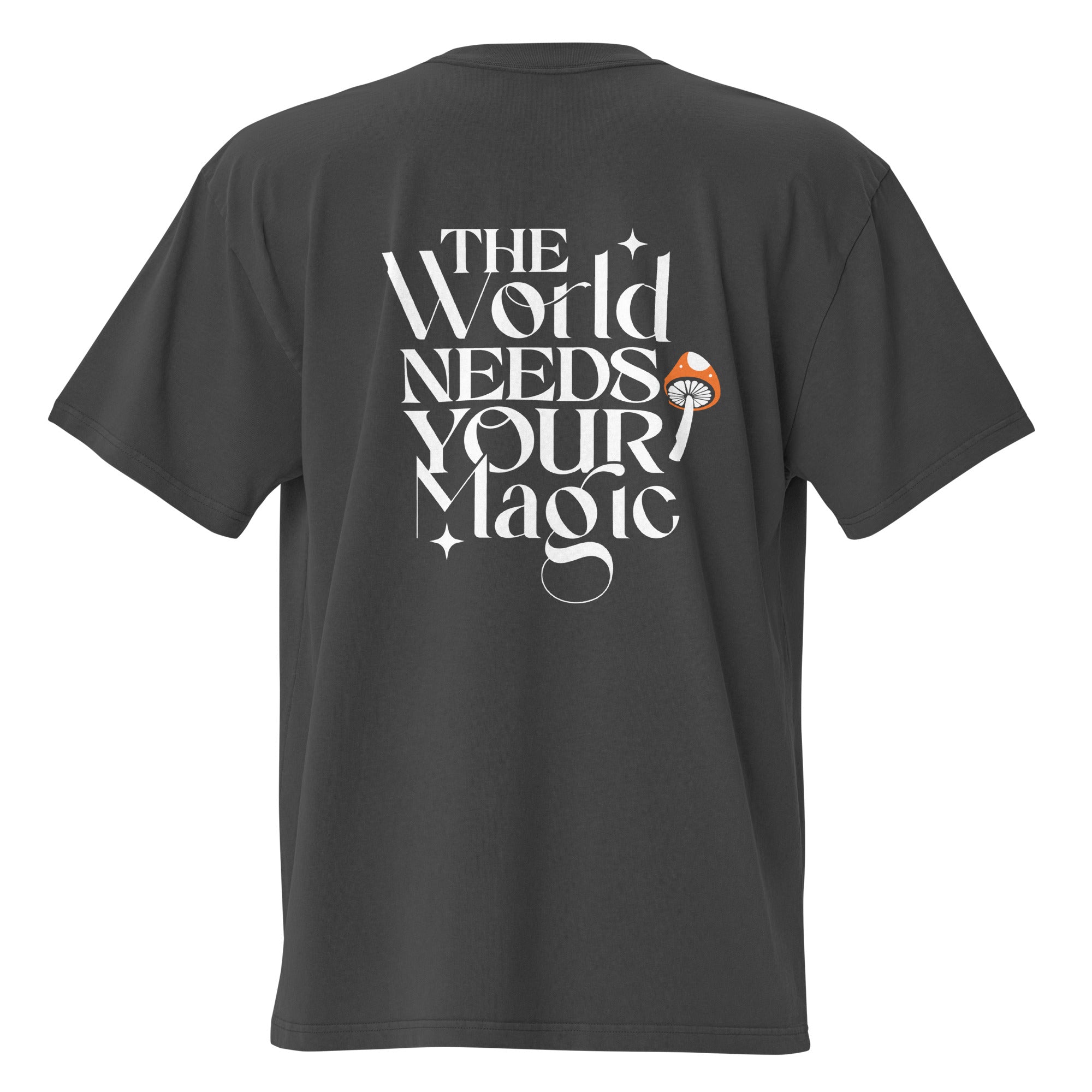 The World Needs Your Magic Oversized Faded T-Shirt