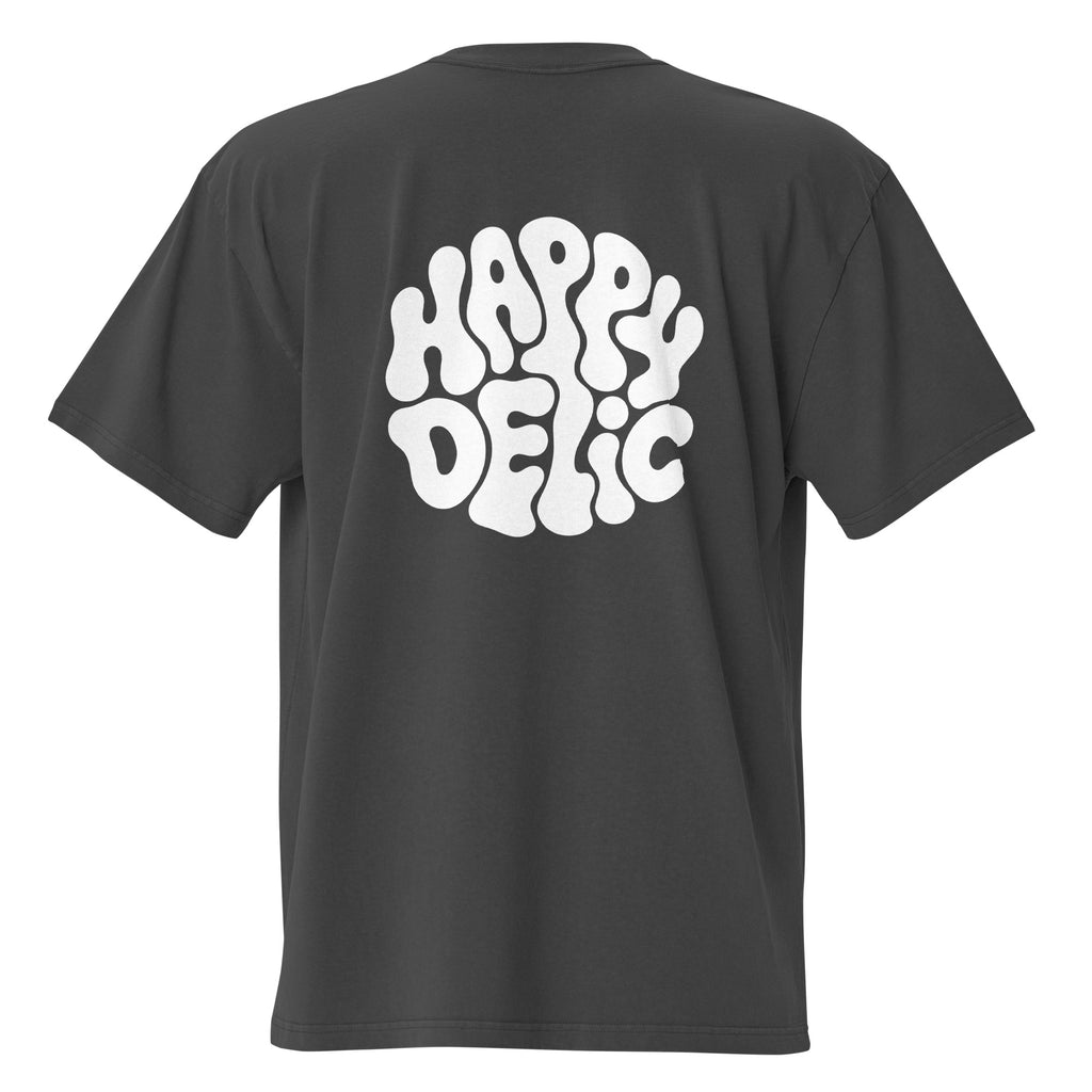 Happydelic Logo Oversized Faded T-Shirt