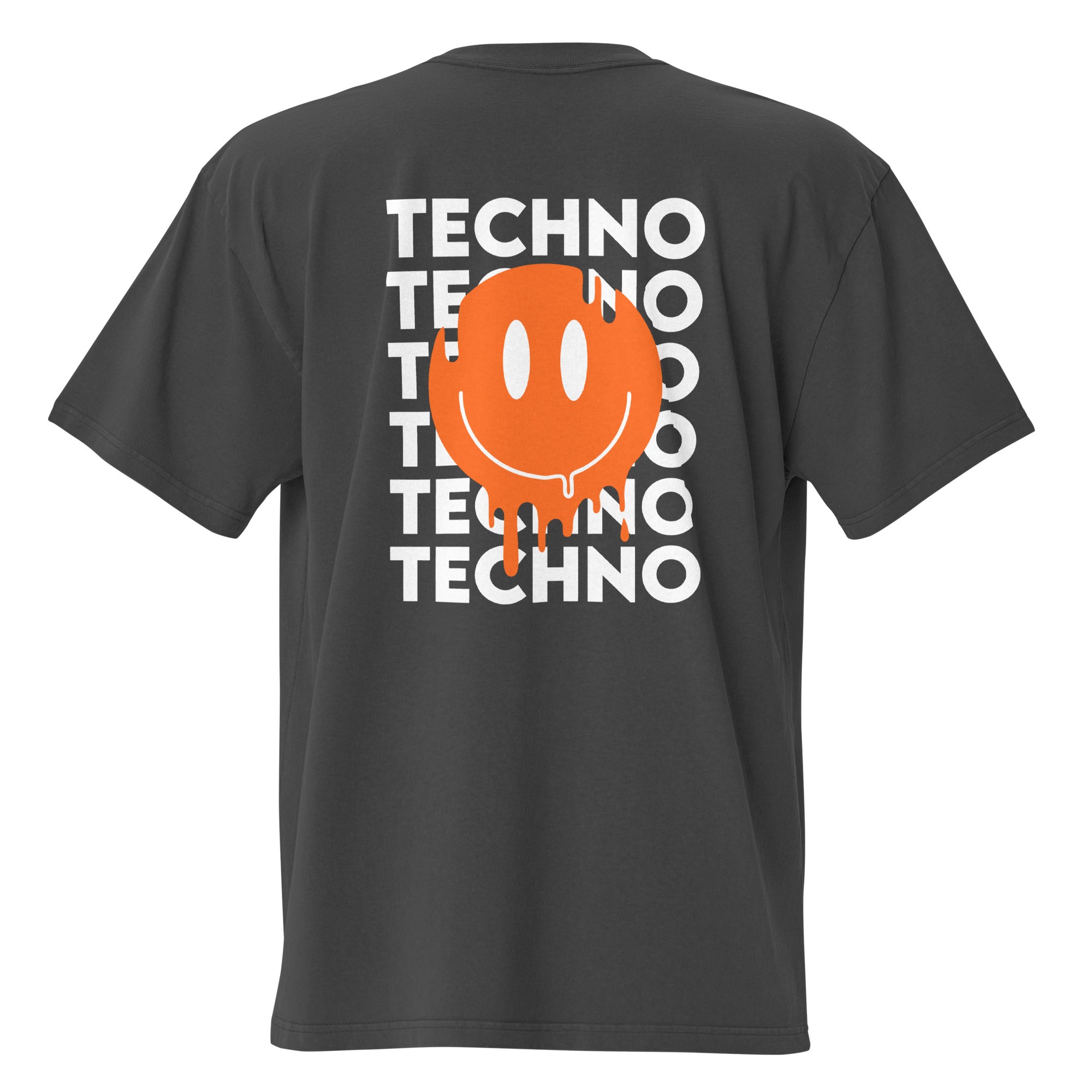 Rave Festival Techno Culture Oversized Faded T-Shirt