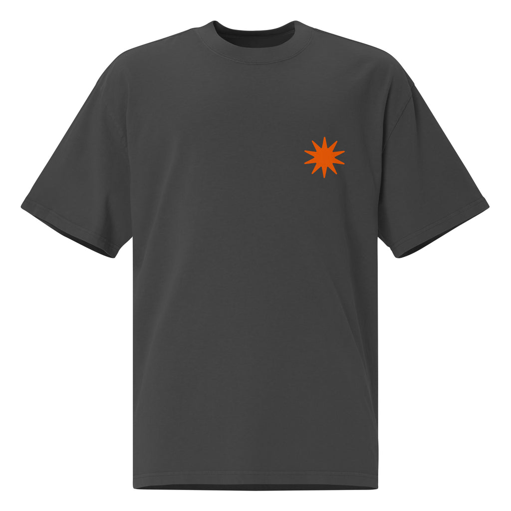 Feeling Good Vibes Oversized Faded T-Shirt