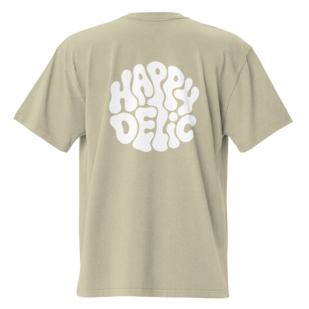 Happydelic Logo Oversized Faded T-Shirt