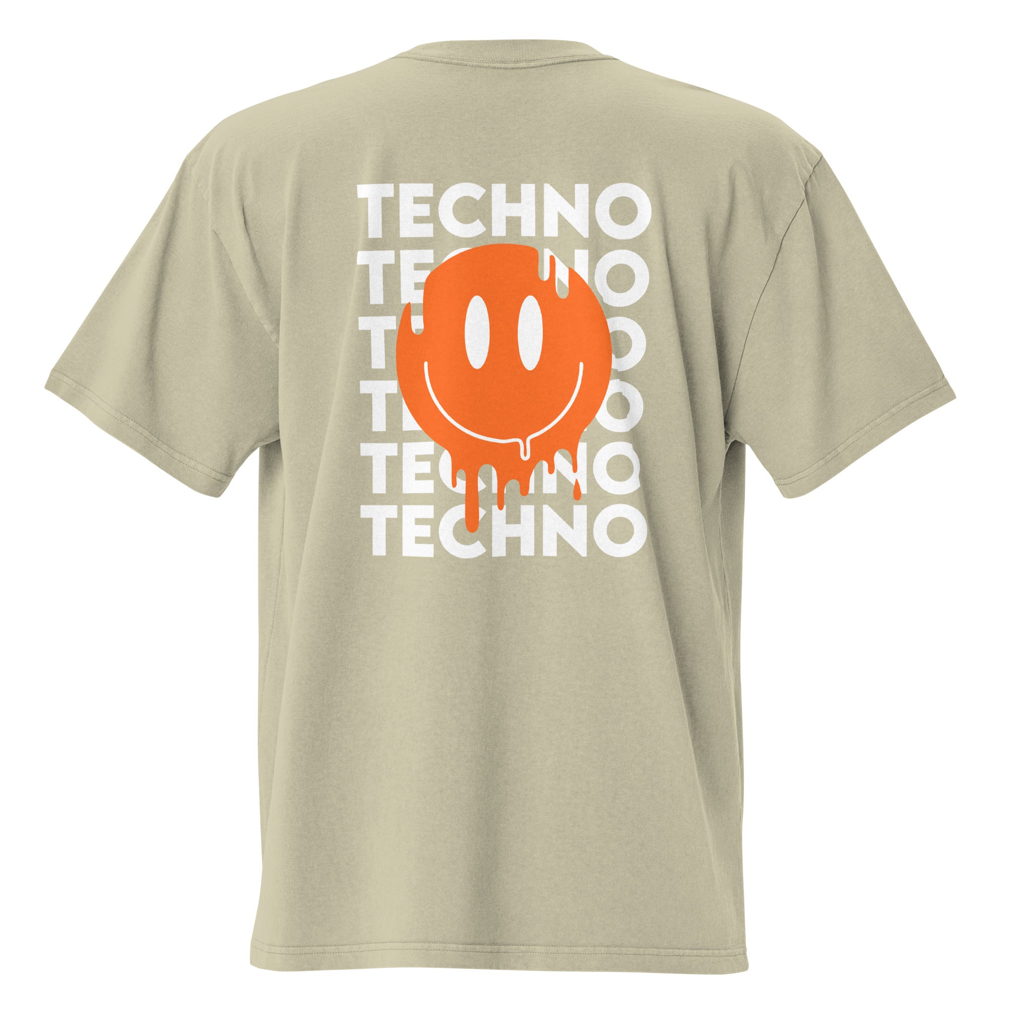 Rave Festival Techno Culture Oversized Faded T-Shirt