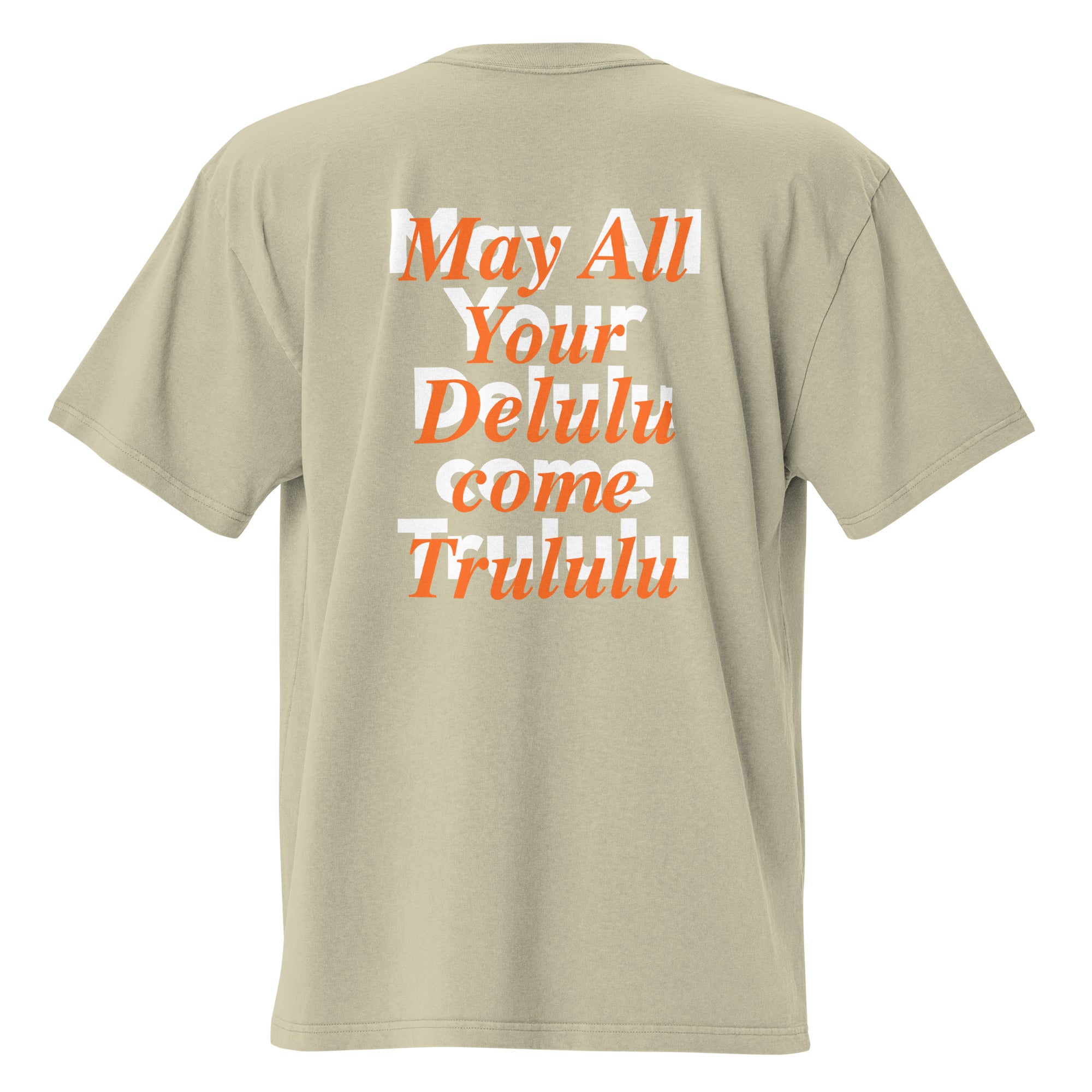 Delulu Trululu Oversized Faded T-Shirt