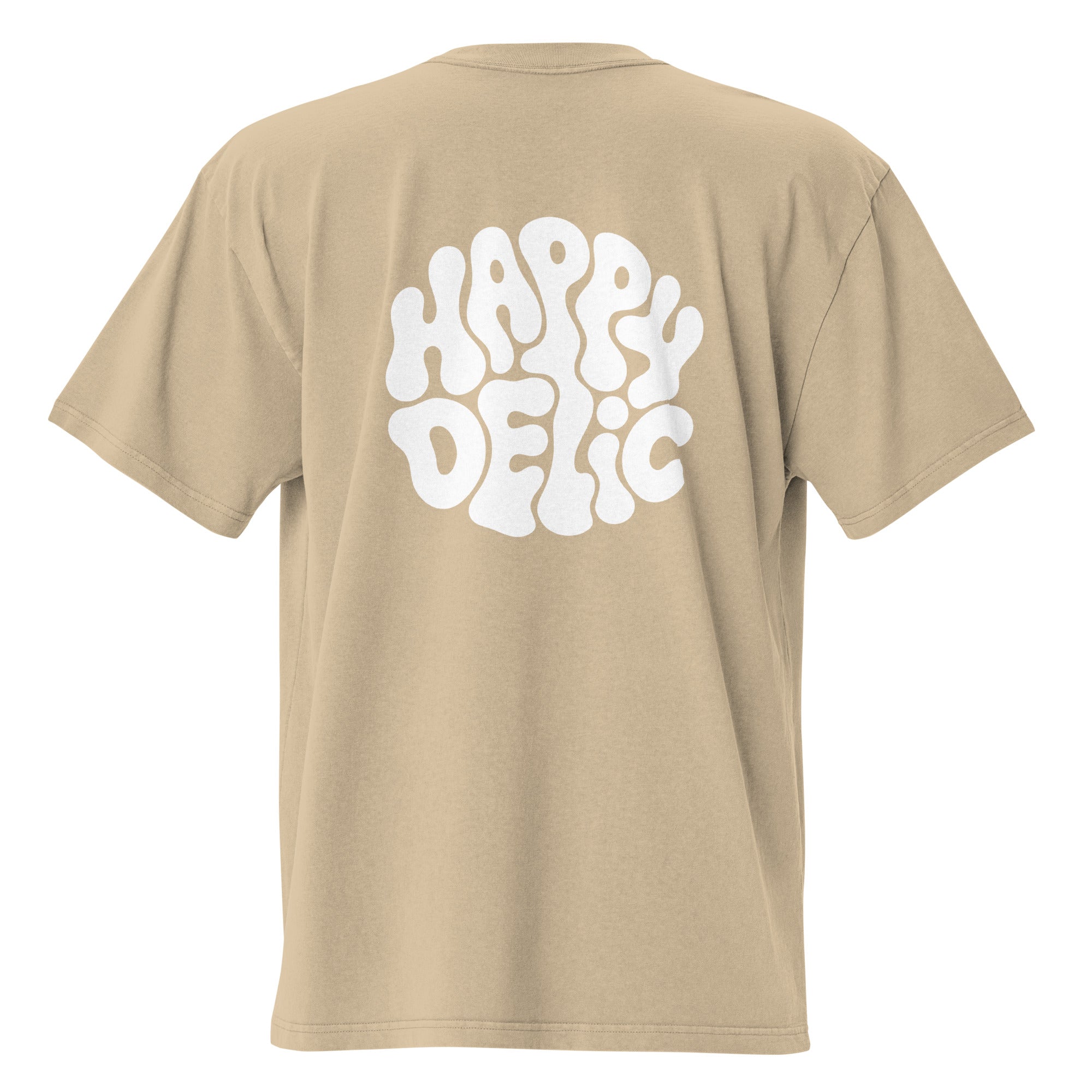 Happydelic Logo Oversized Faded T-Shirt
