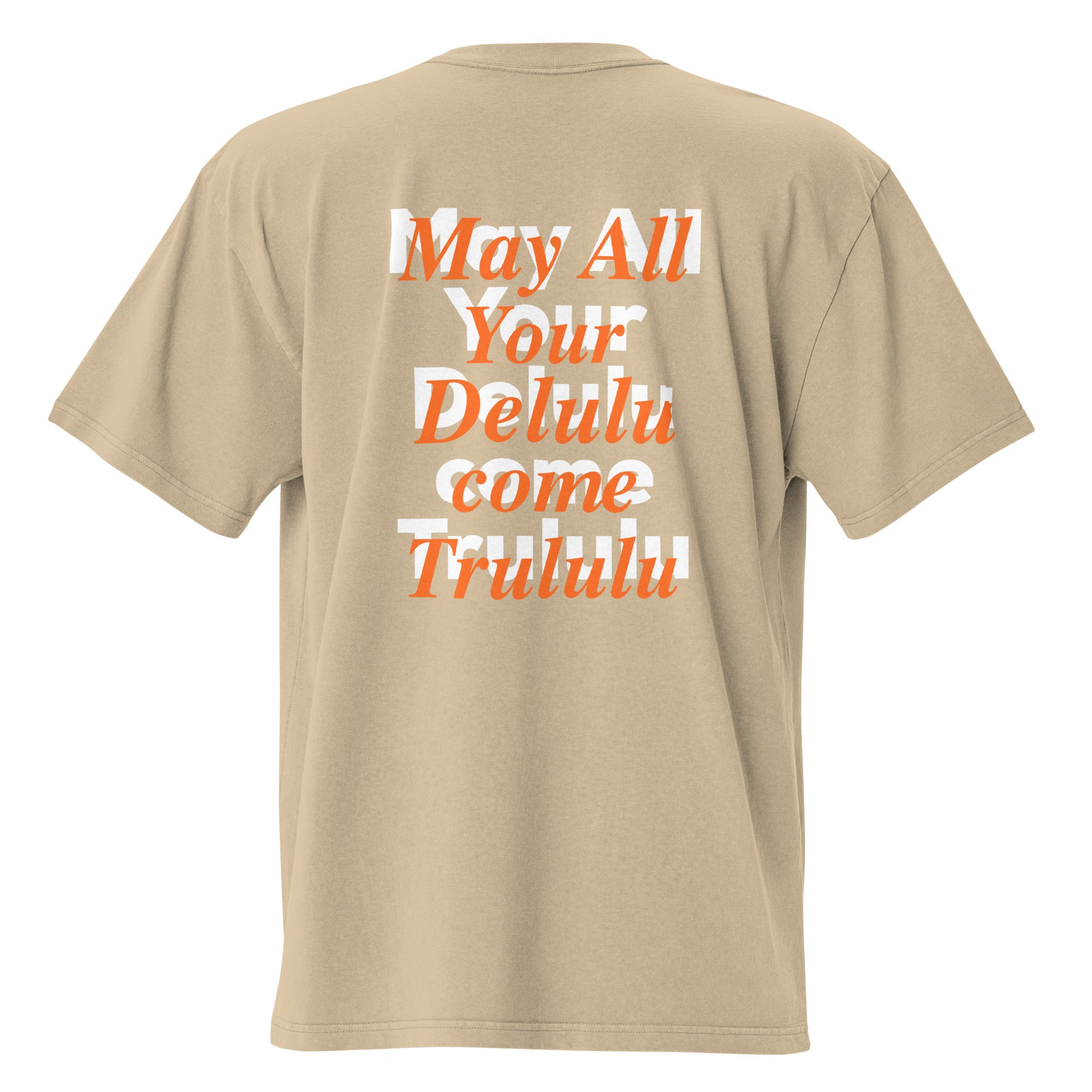 Delulu Trululu Oversized Faded T-Shirt
