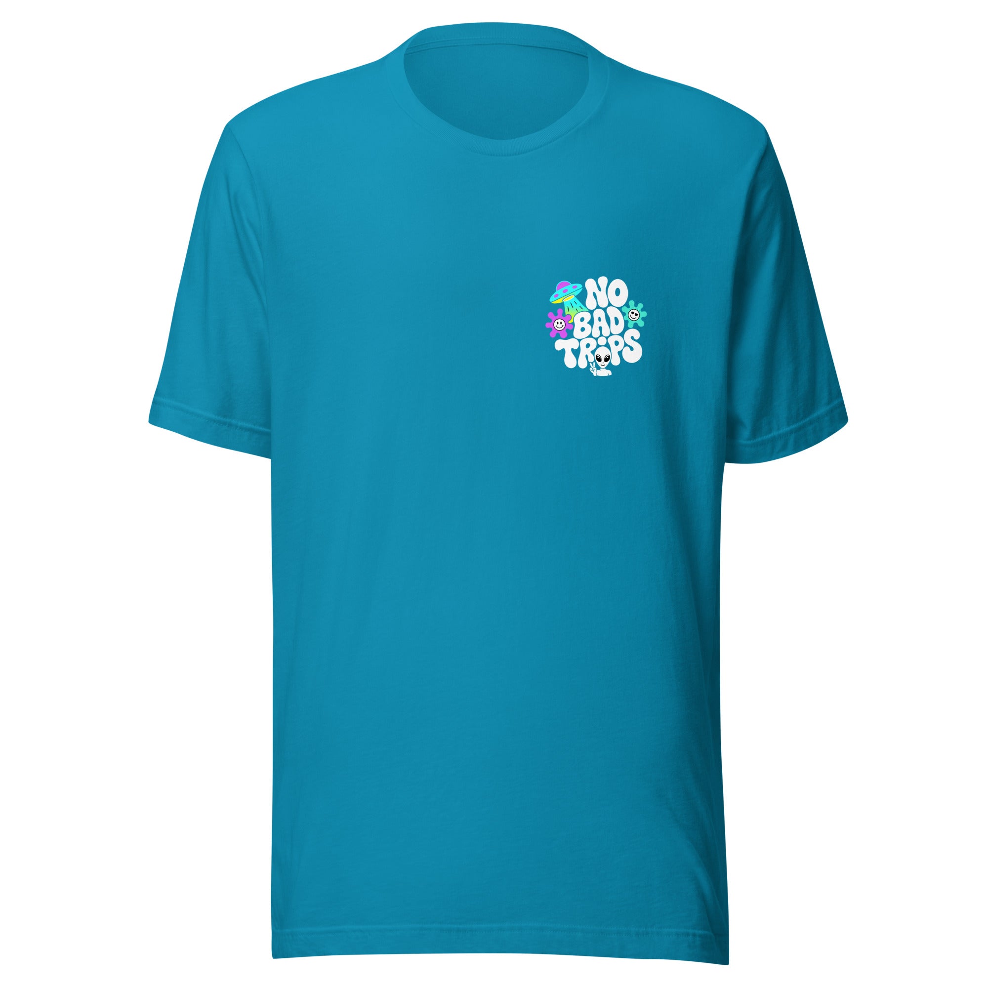 Trippy Festival No Bad Trips T-Shirt in Blue