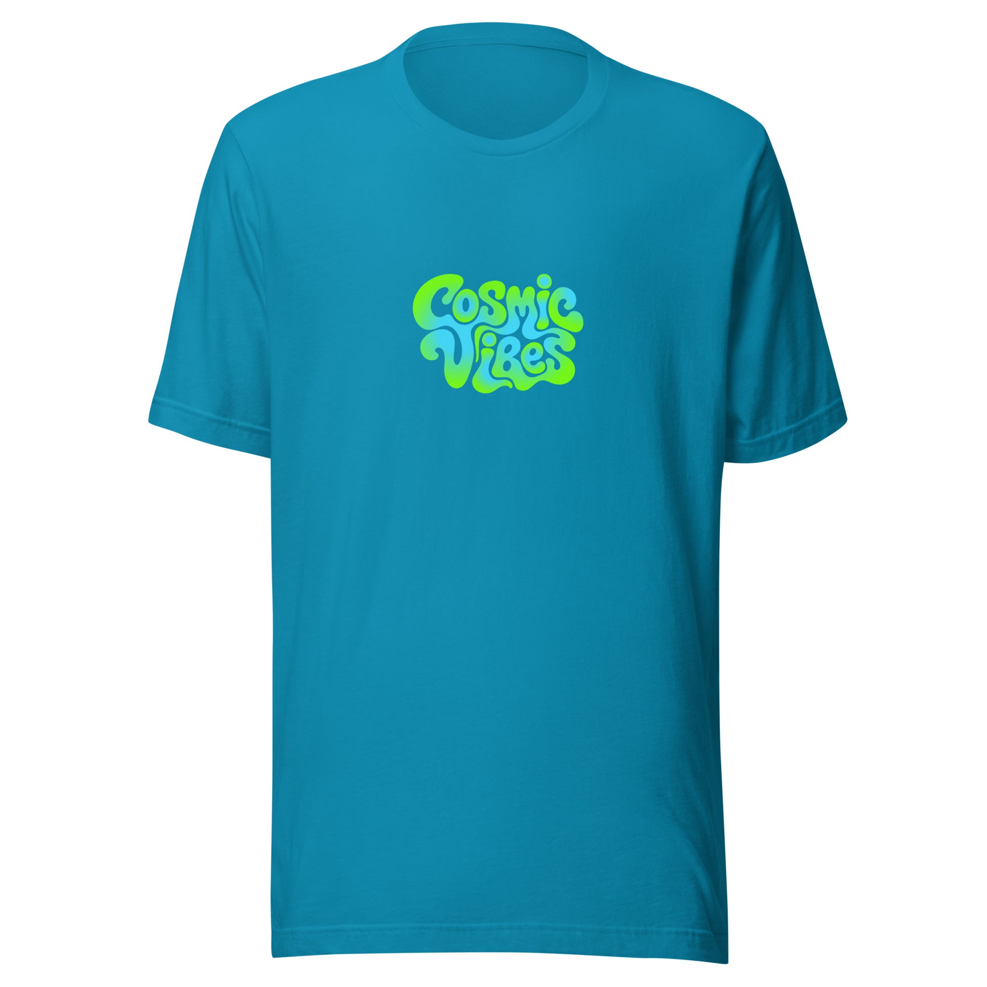 Music Festival Cosmic Vibes T-Shirt in Blue