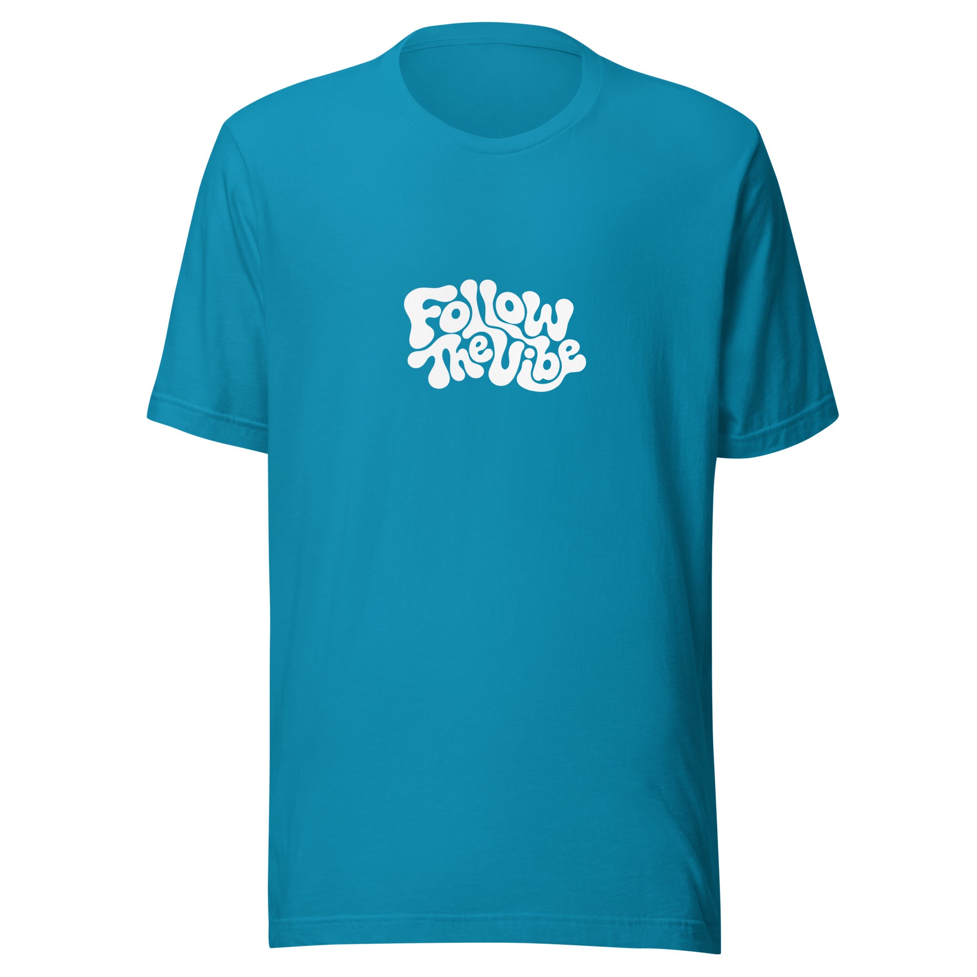 Trippy Follow The Vibe T-Shirt in Blue