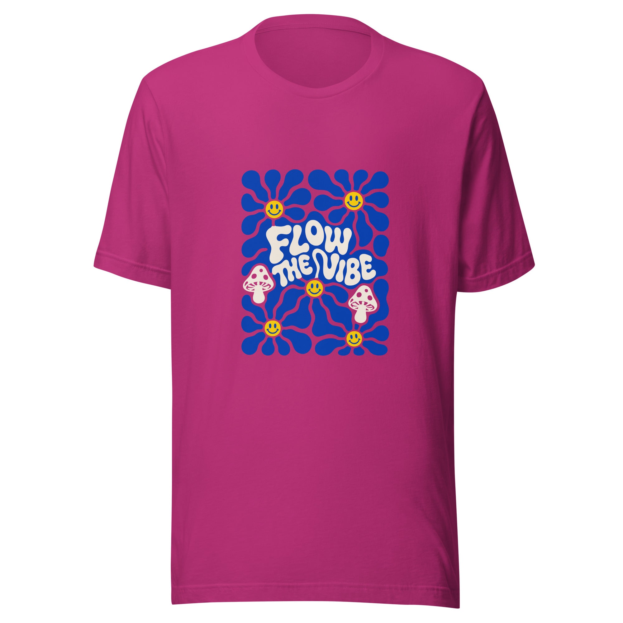 Follow The Vibe Retro Bloom T-Shirt in pink