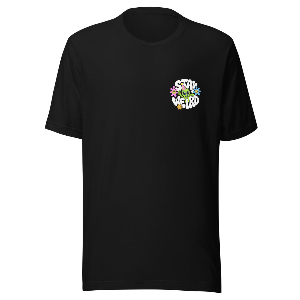 Festival Stay Weird T-Shirt in black