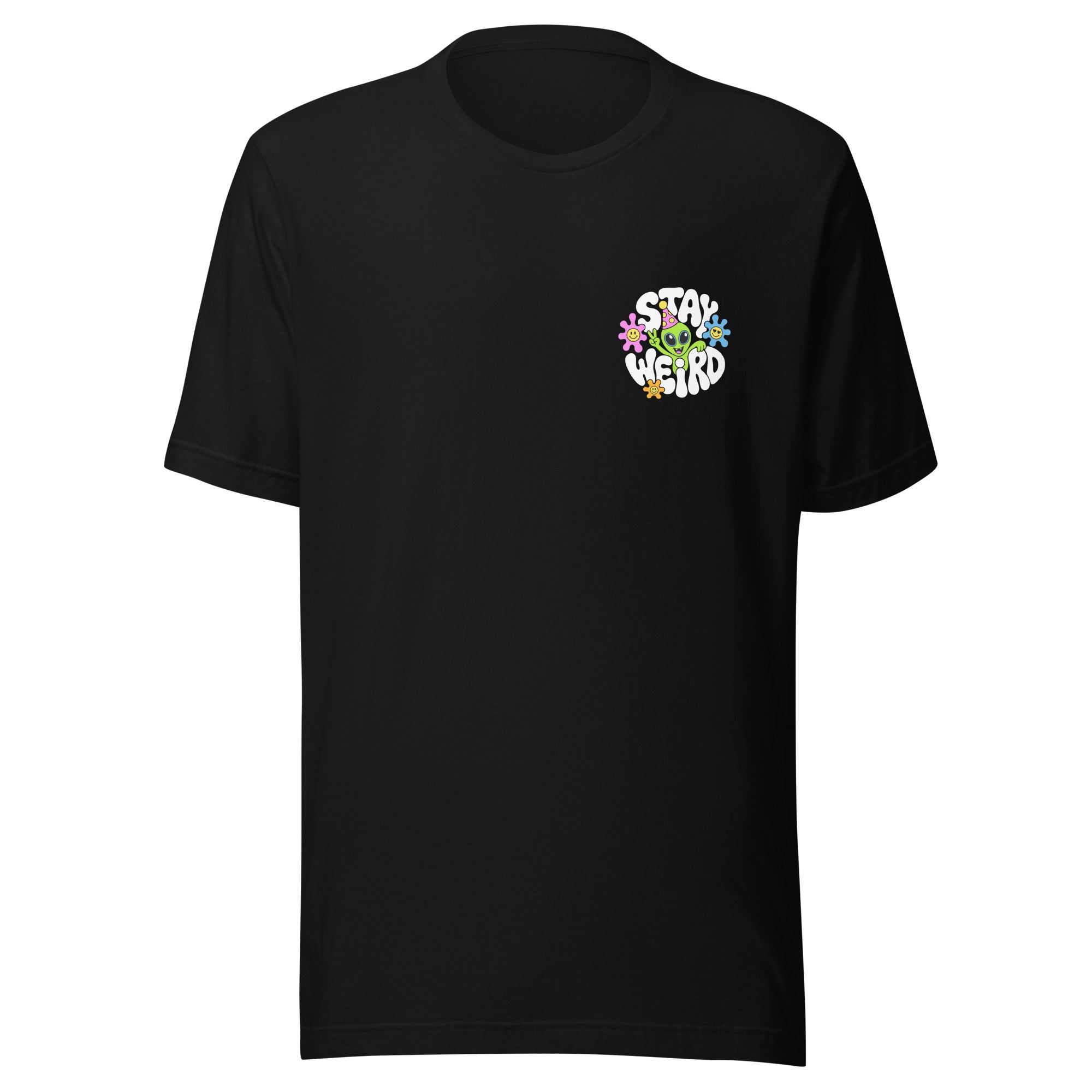 Festival Stay Weird T-Shirt in black