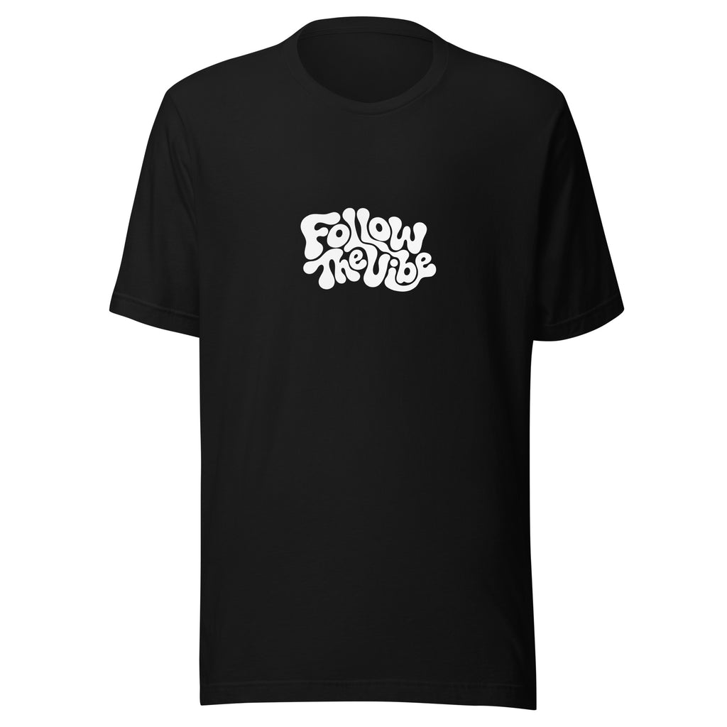 Trippy Follow The Vibe T-Shirt in black