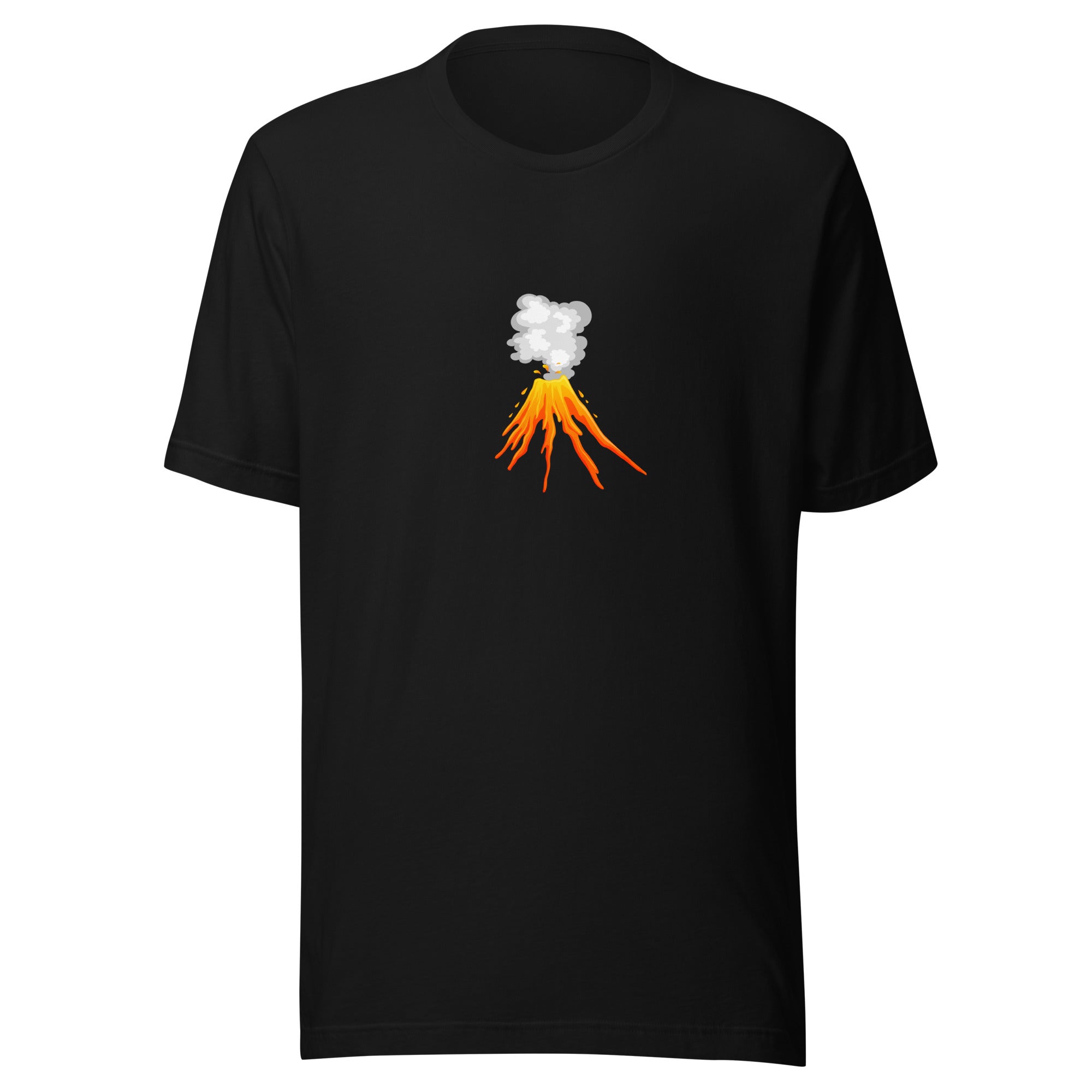 Erupting Volcano T-Shirt in black