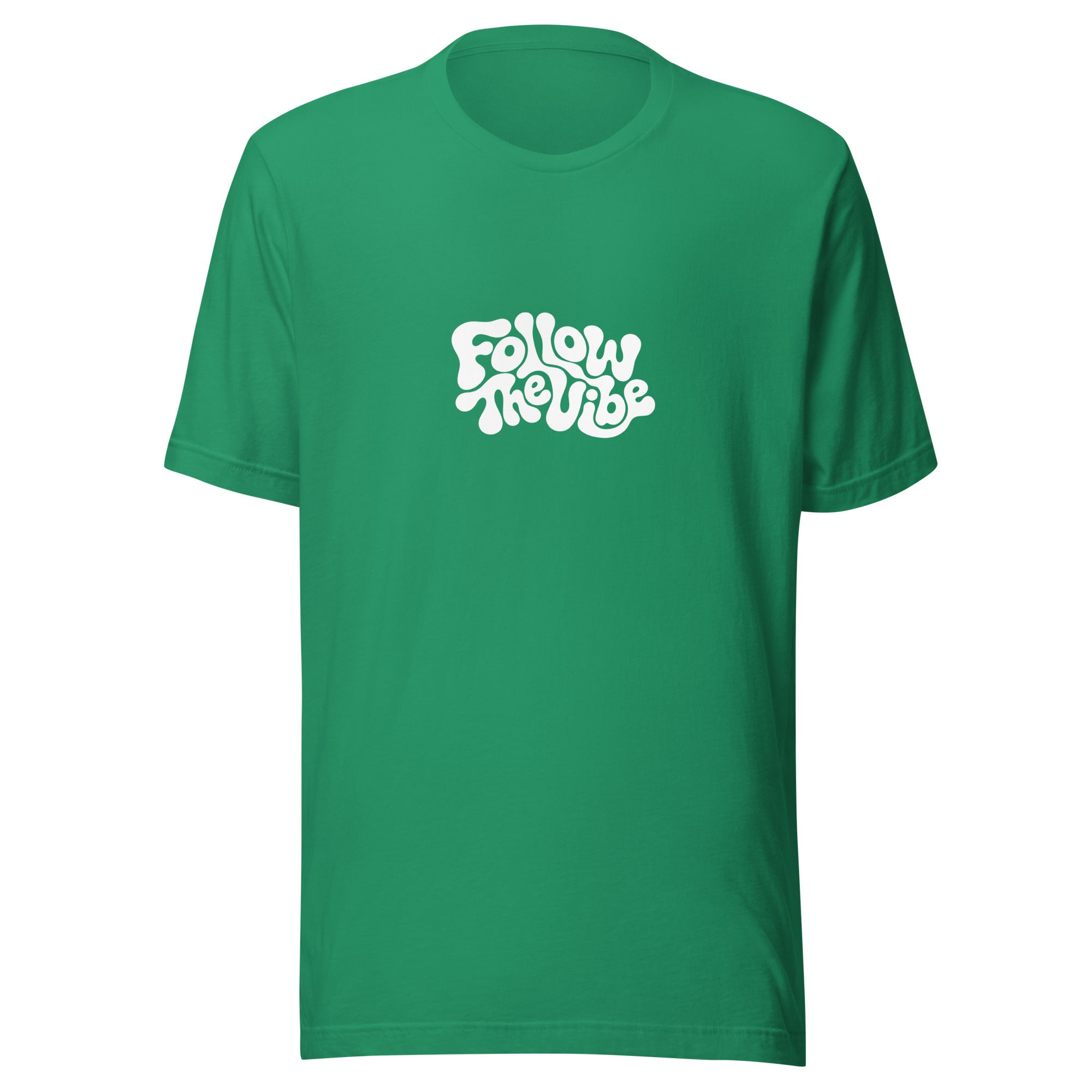 Trippy Follow The Vibe T-Shirt in Green