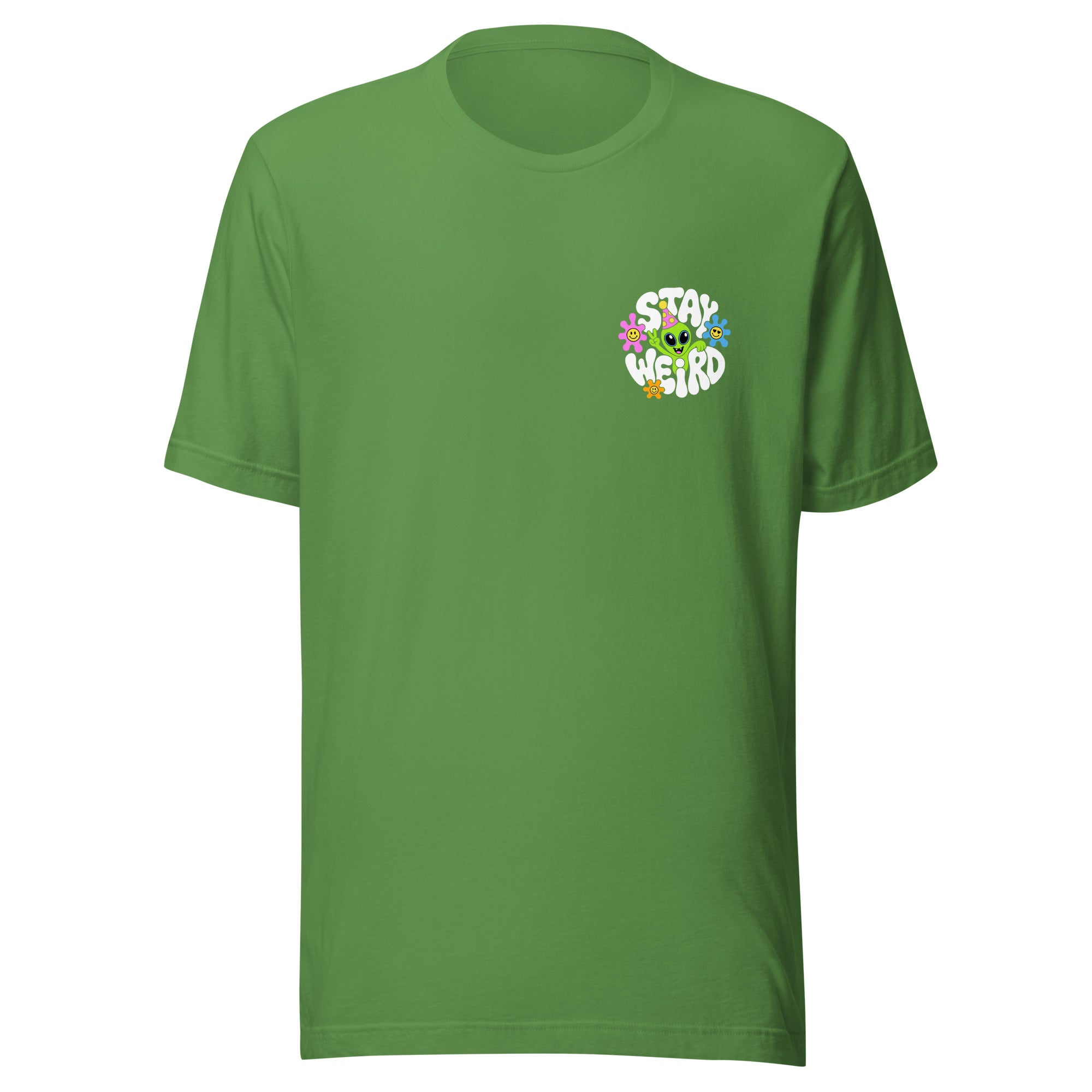 Festival Stay Weird T-Shirt in Green