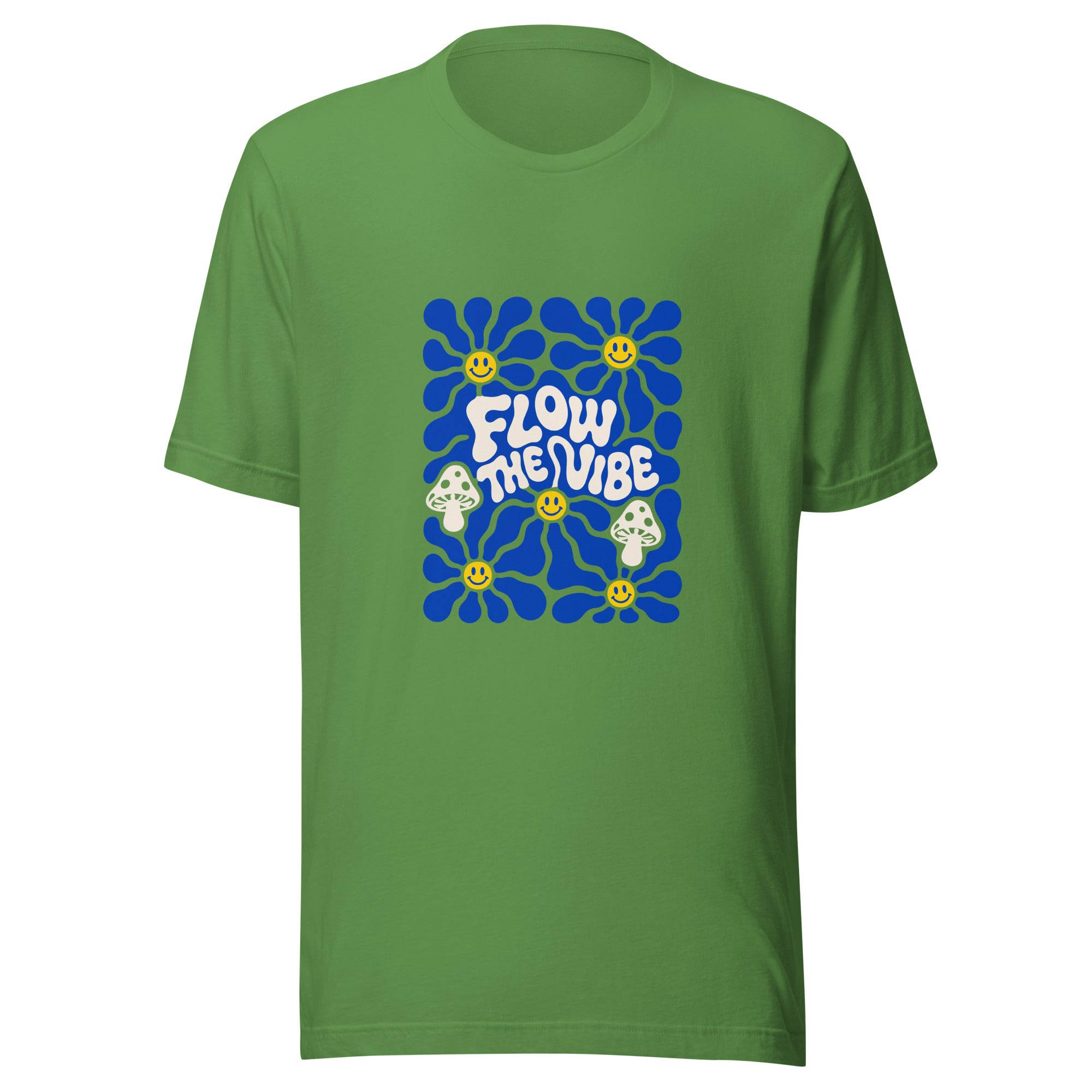 Follow The Vibe Retro Bloom T-Shirt in green