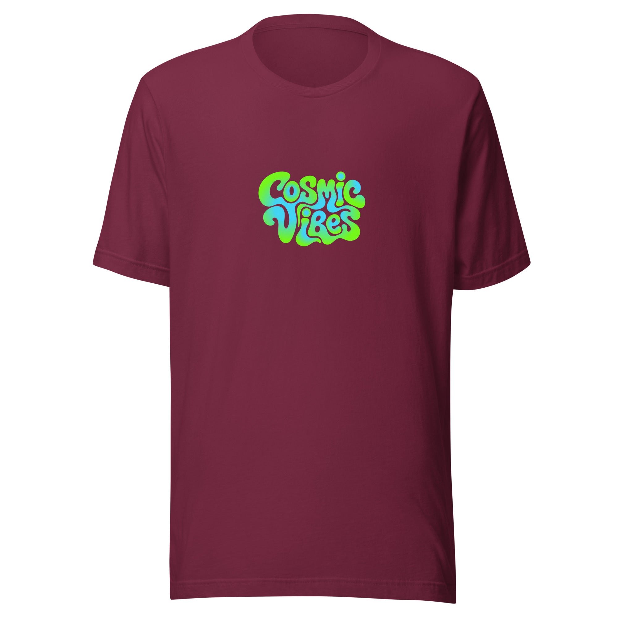 Music Festival Cosmic Vibes T-Shirt in Cranberry