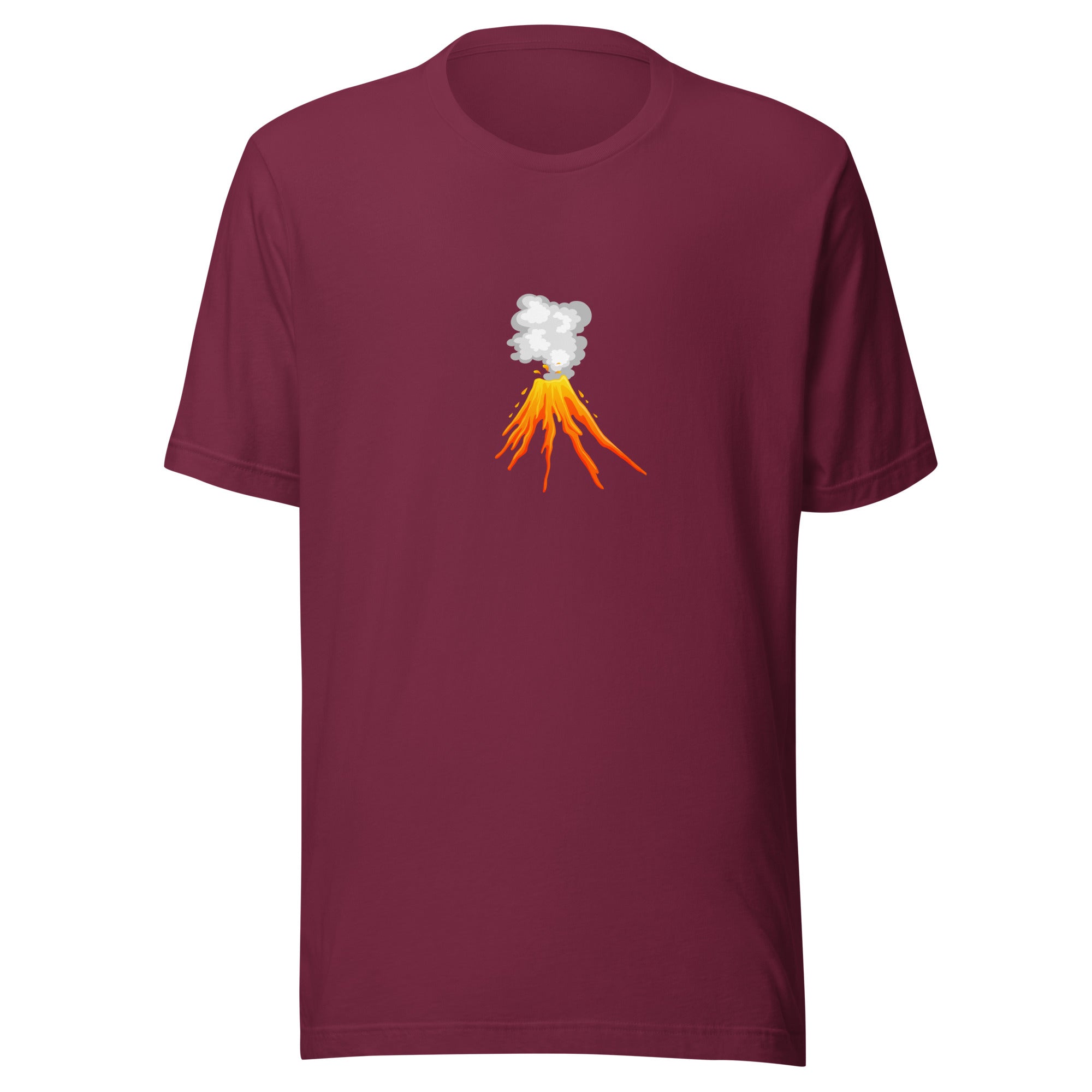 Erupting Volcano T-Shirt in Cranberry