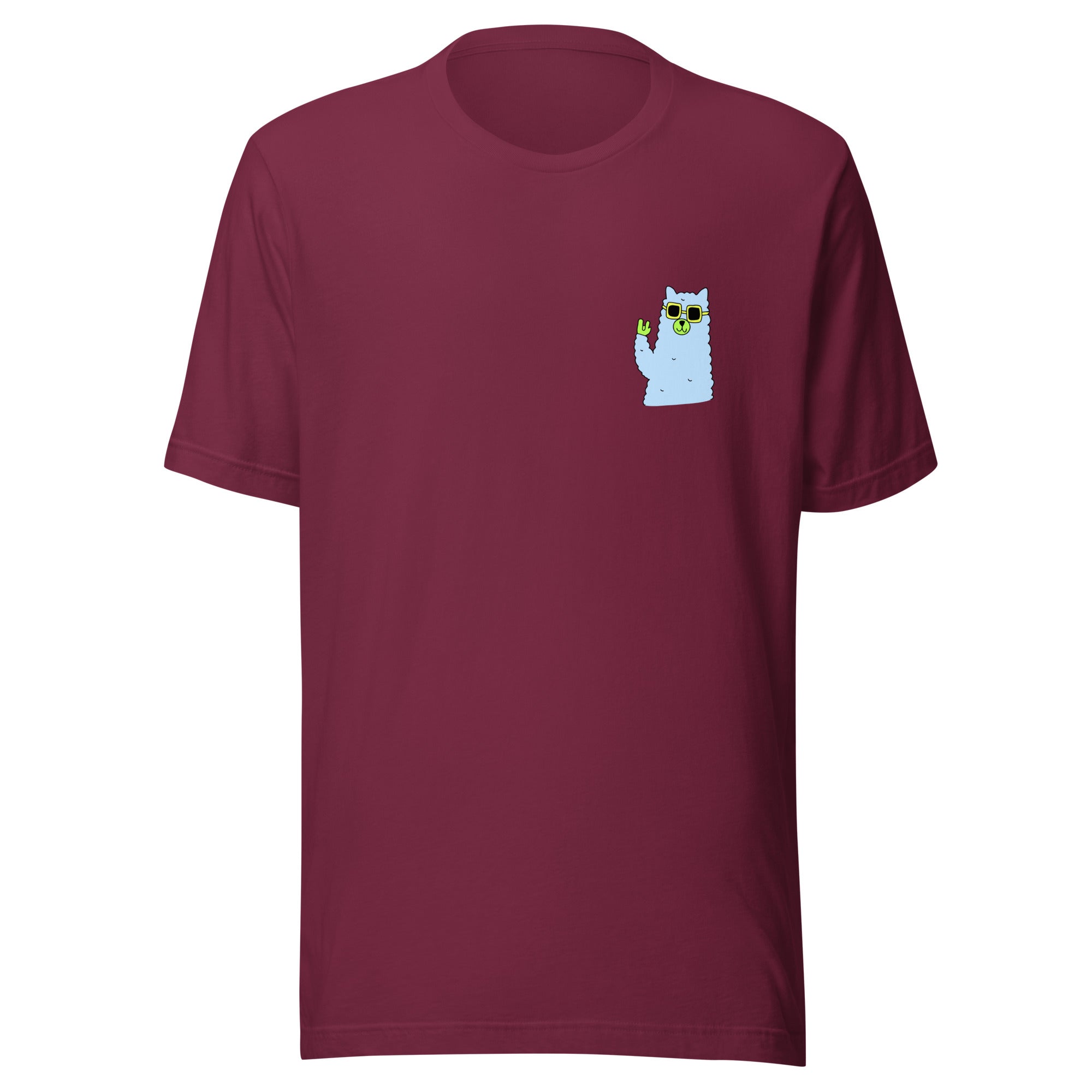 Cool Llama T-Shirt in Cranberry 