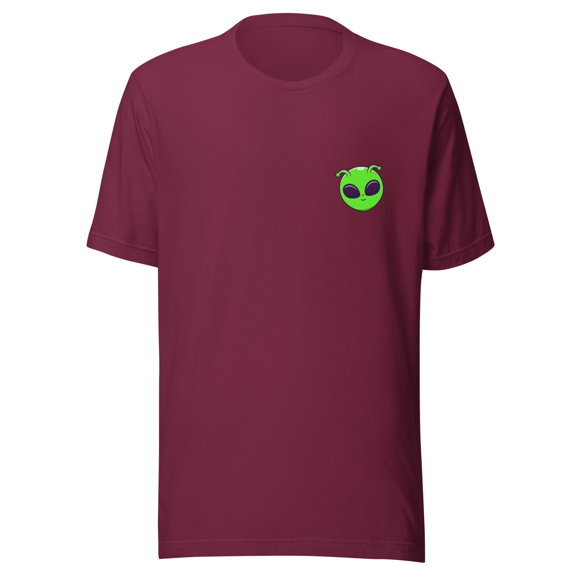Music Festival Cosmic Alien T-Shirt in Cranberry