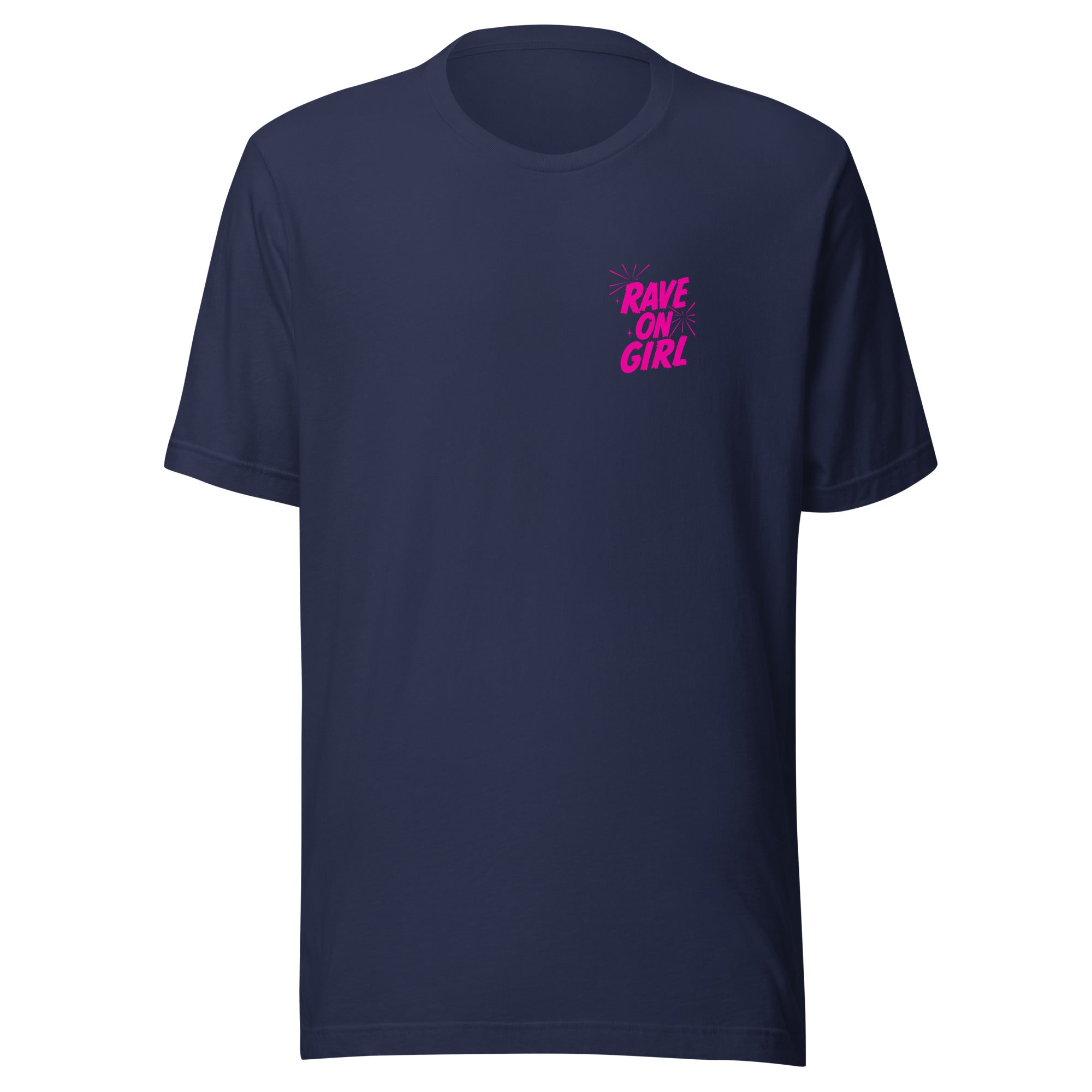 Rave On Girl T-Shirt in navy